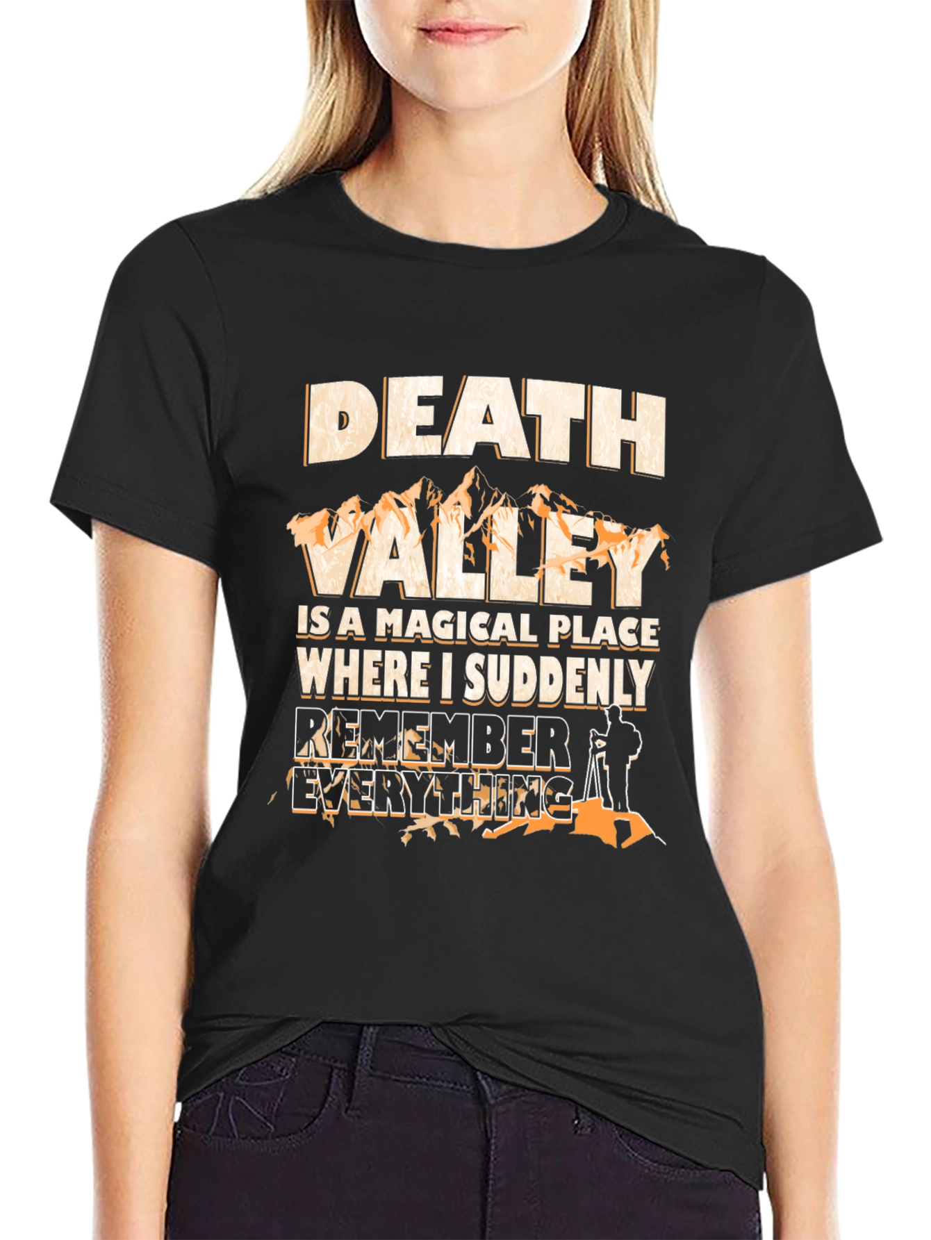 Death Valley Magical Place Mens Black T-Shirt