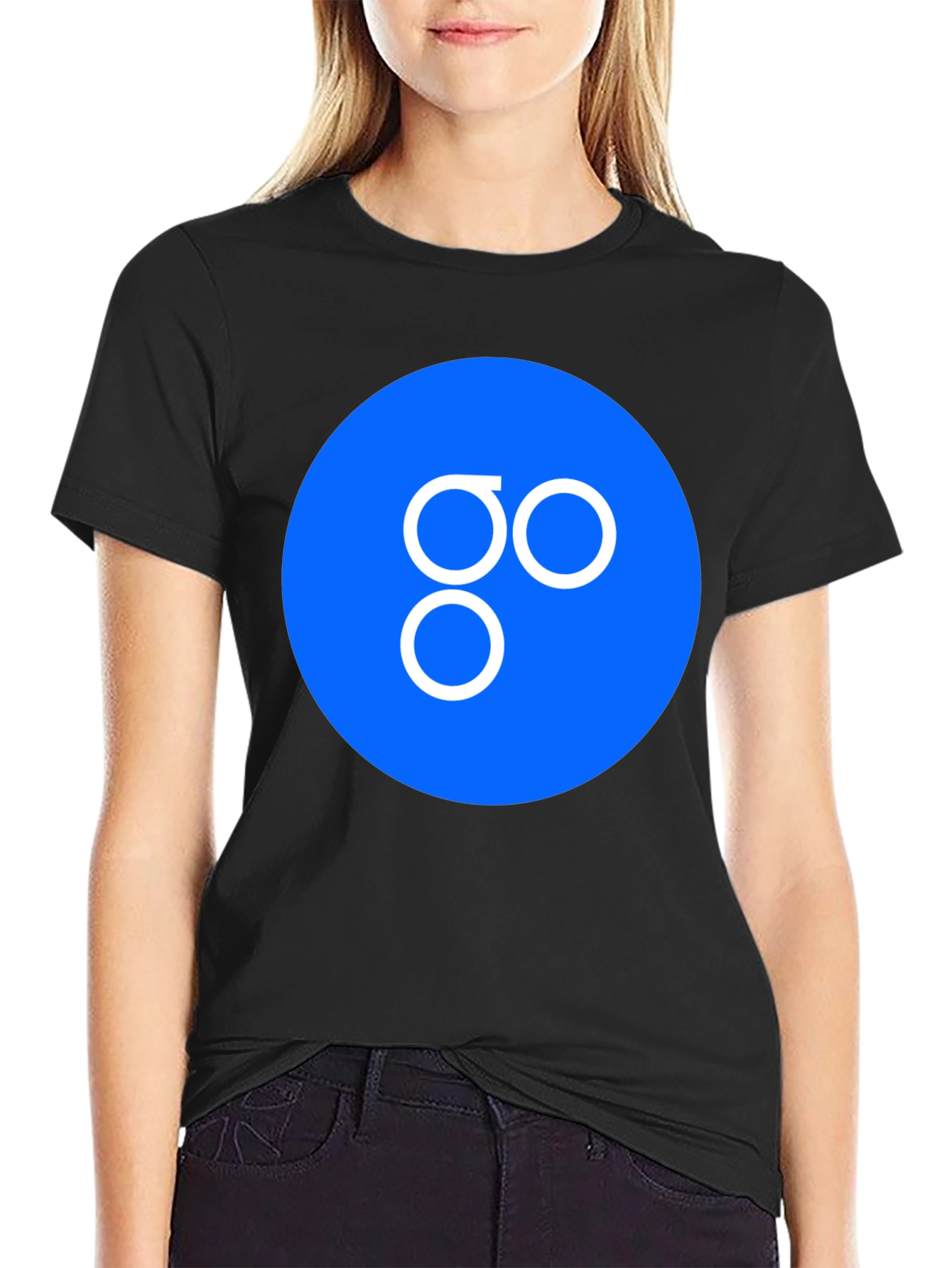 Abstract Logo Graphic Tee - Mens Black T-Shirt