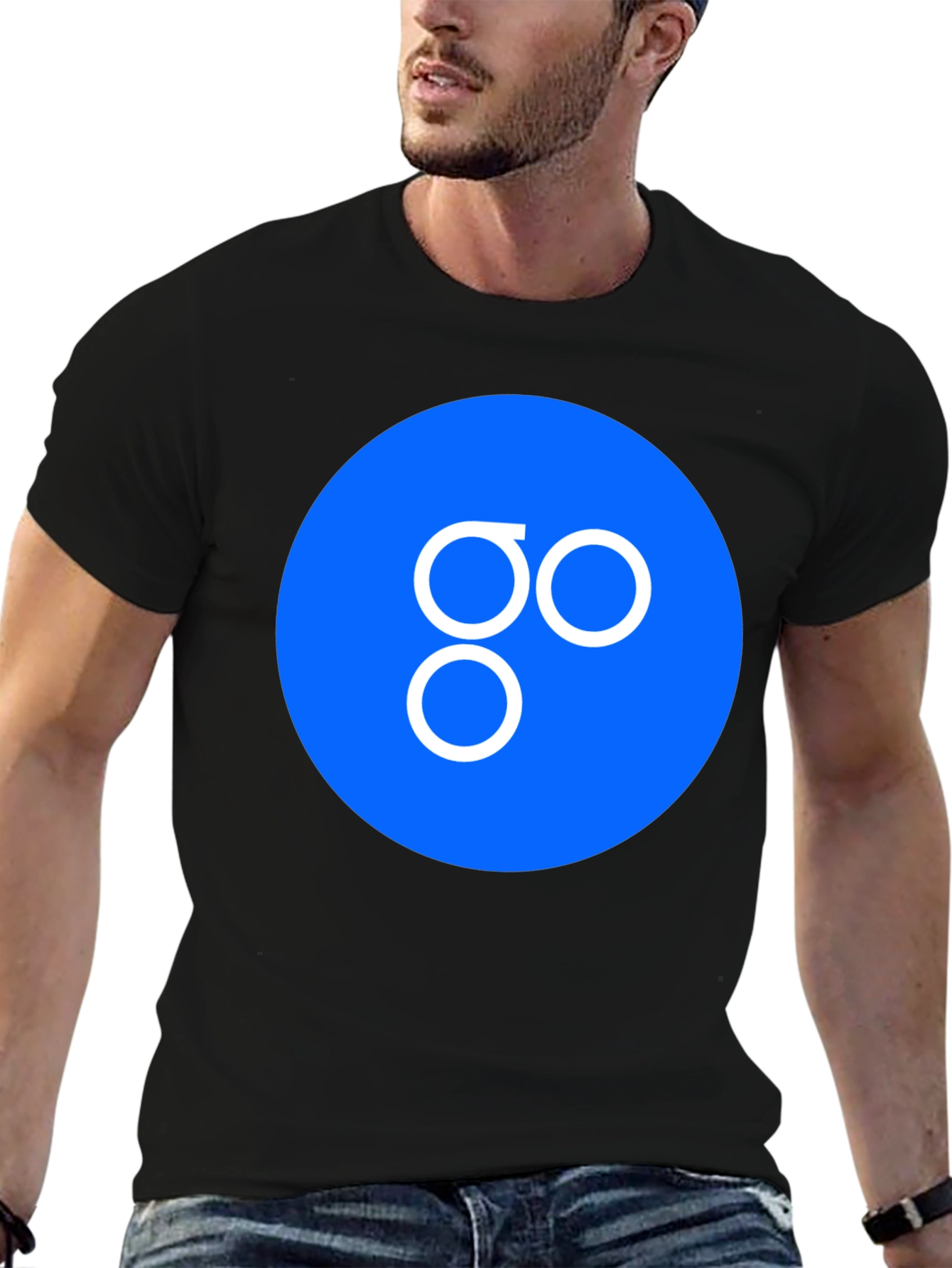 Abstract Logo Graphic Tee - Mens Black T-Shirt