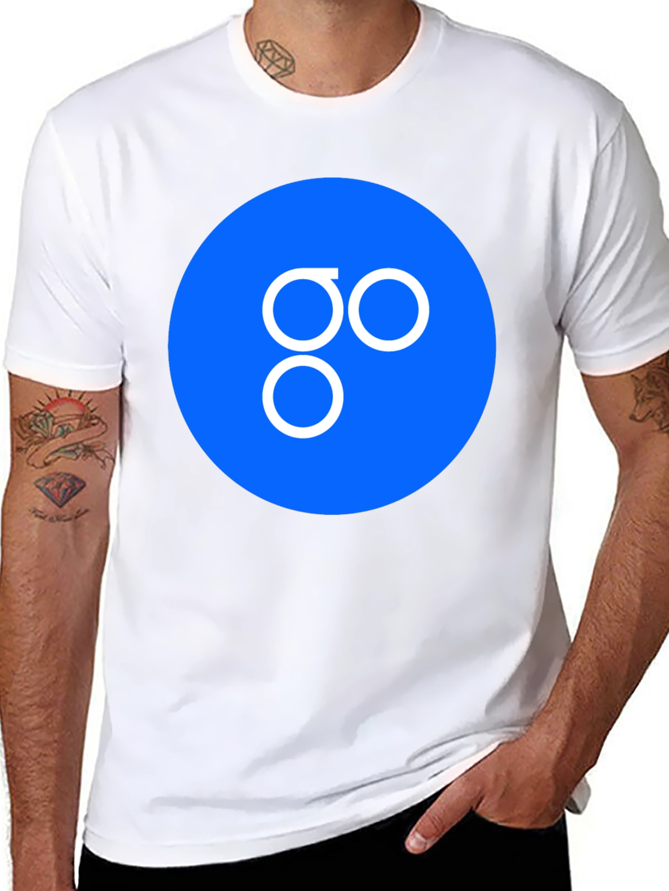 Abstract Logo Graphic Tee - Mens Black T-Shirt