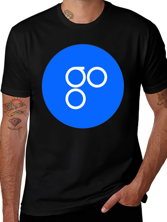 Abstract Logo Graphic Tee - Mens Black T-Shirt