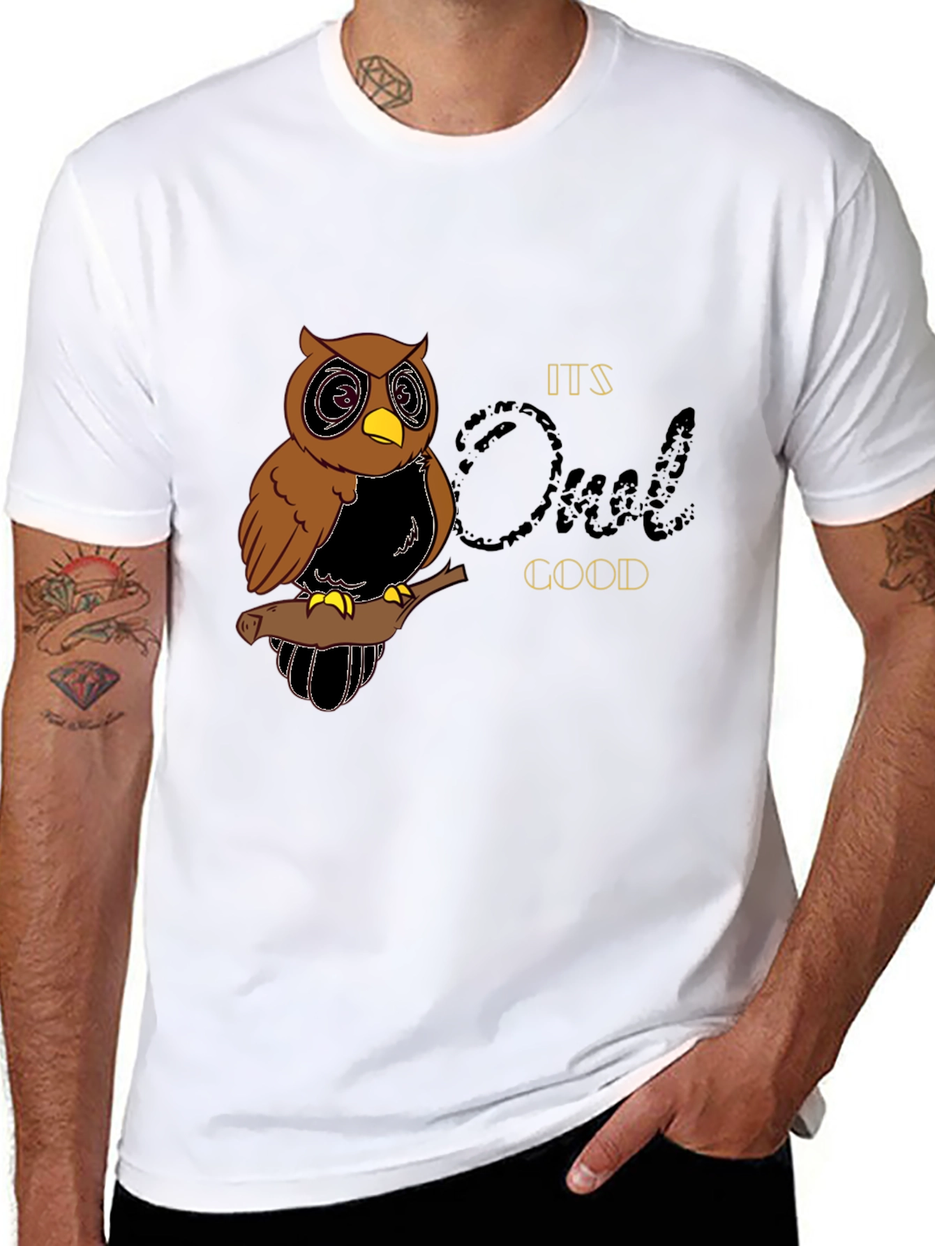 Its Owl Good T-Shirt - Funny Owl Graphic Tee