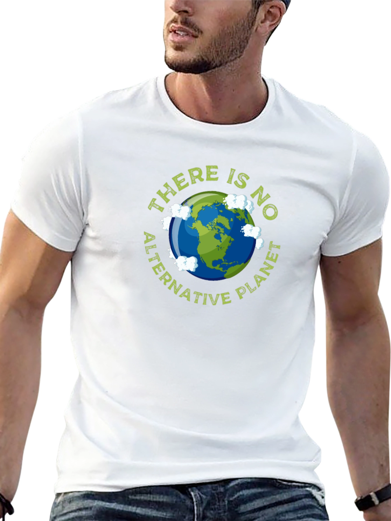 Eco-Friendly Earth Graphic T-Shirt