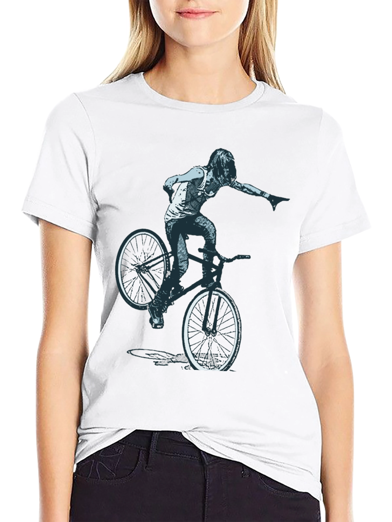 BMX Rider Graphic Tee - Cool Design!