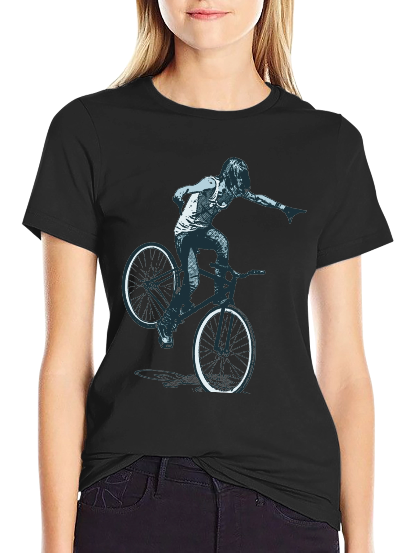 BMX Rider Graphic Tee - Cool Design!