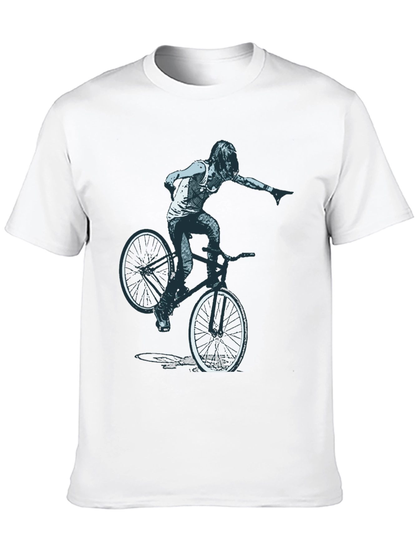 BMX Rider Graphic Tee - Cool Design!