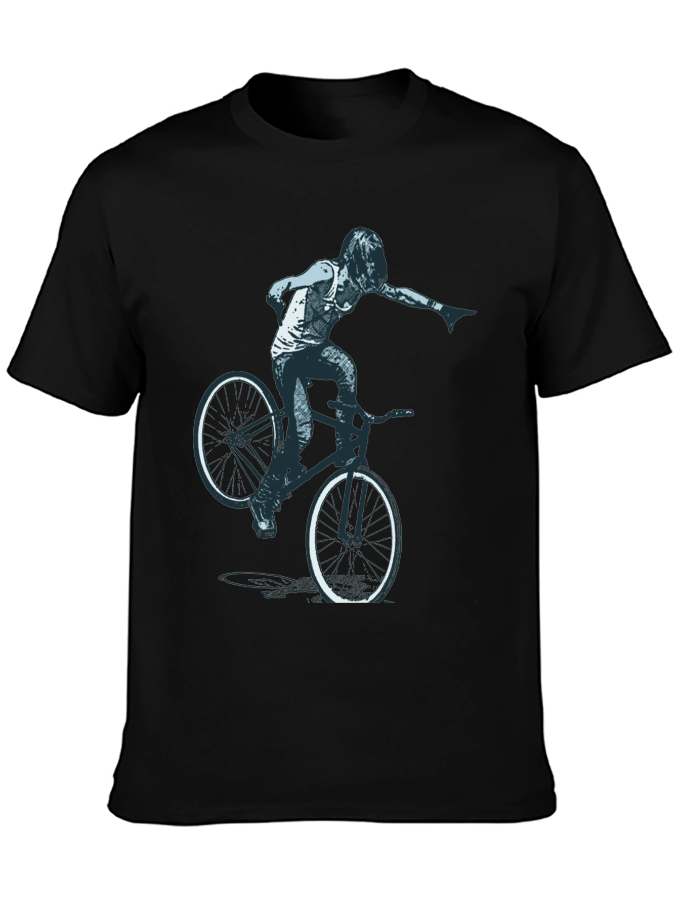 BMX Rider Graphic Tee - Cool Design!
