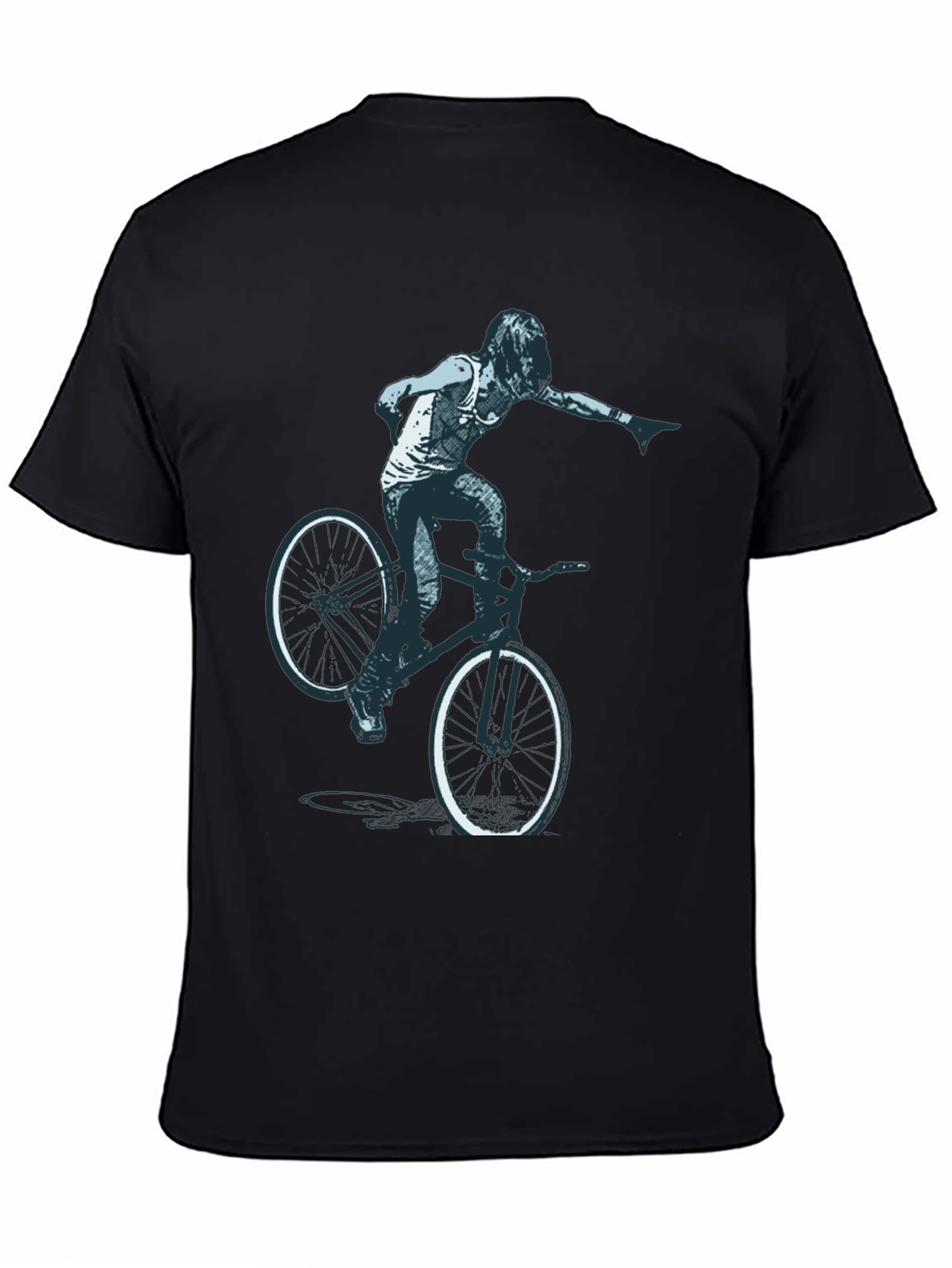 BMX Rider Graphic Tee - Cool Design!