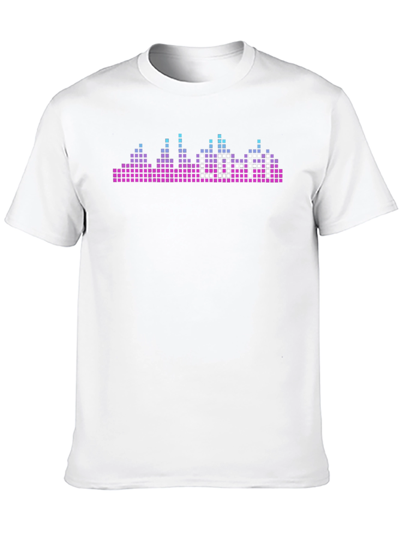 Pixel Skyline Graphic Tee - Black