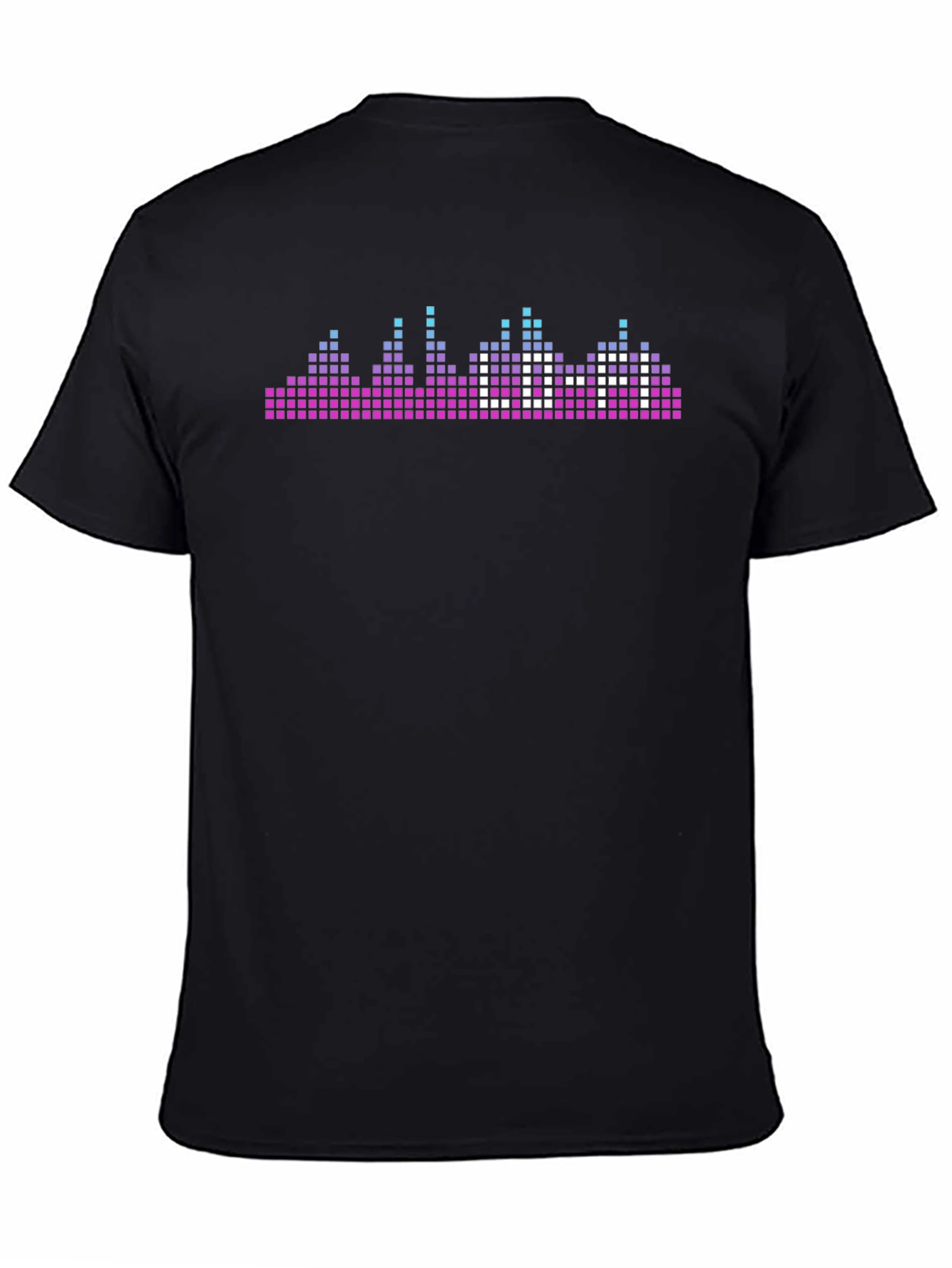 Pixel Skyline Graphic Tee - Black