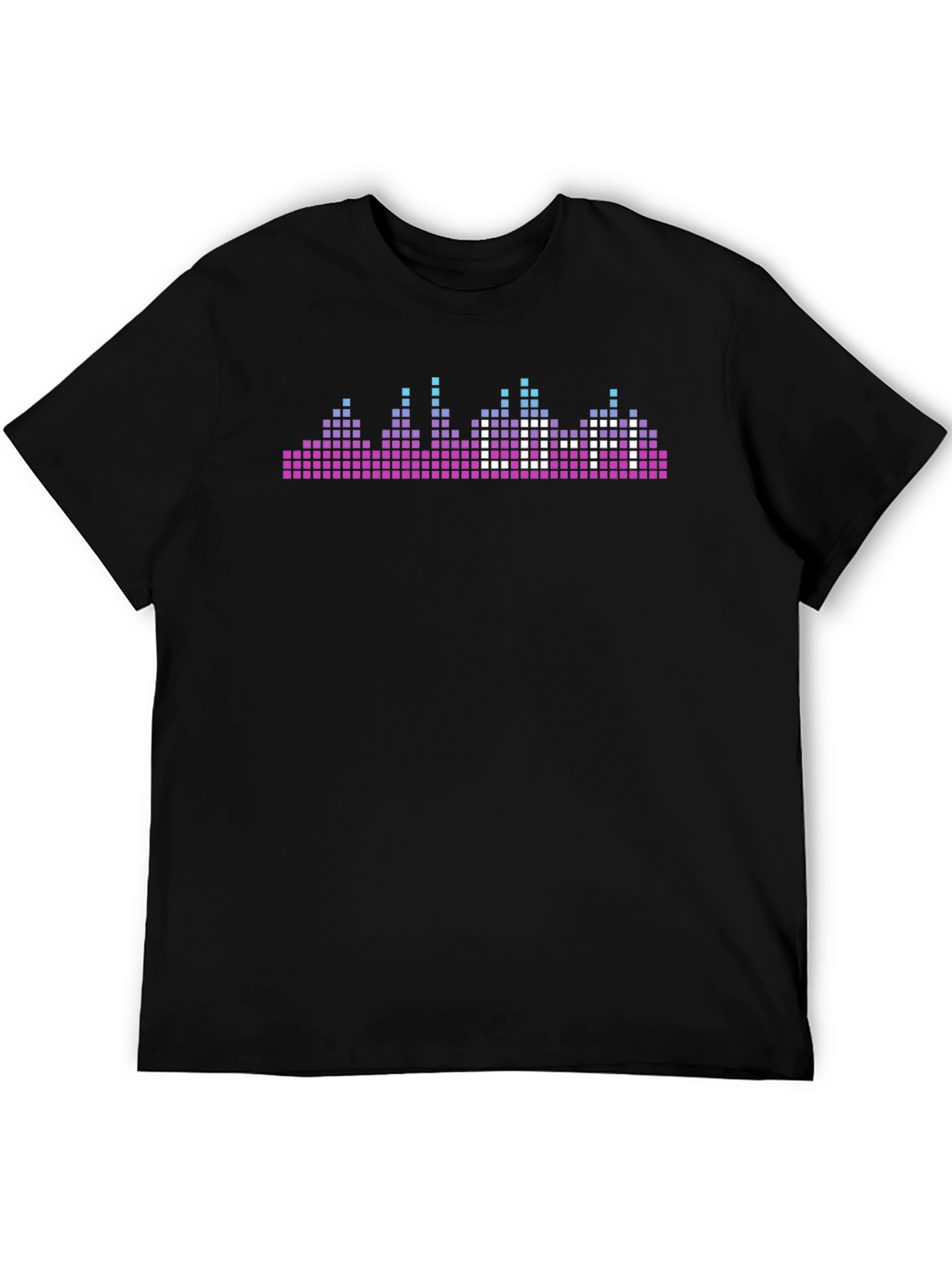Pixel Skyline Graphic Tee - Black