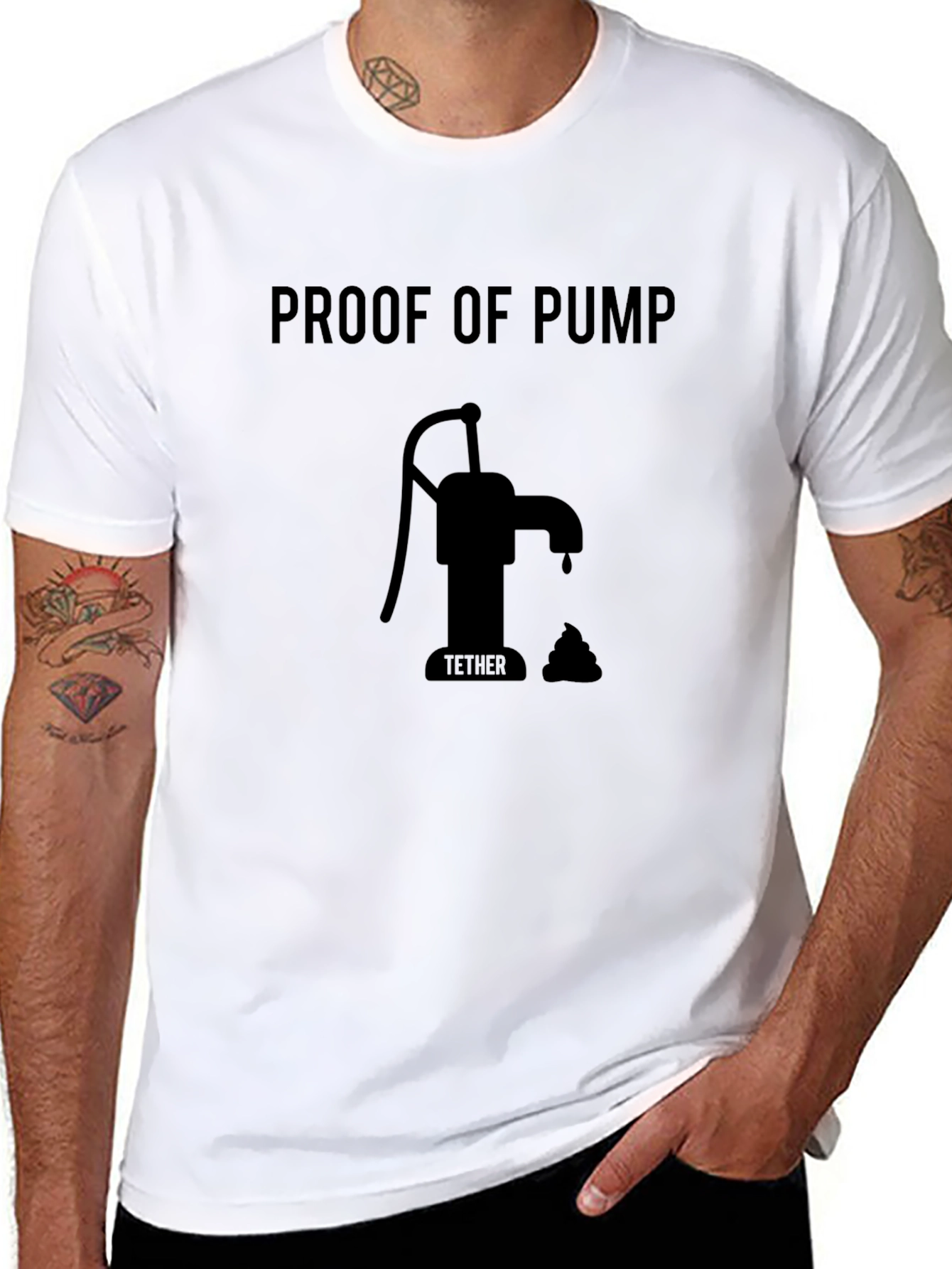 Proof of Pump Black T-Shirt Funny Crypto Tee