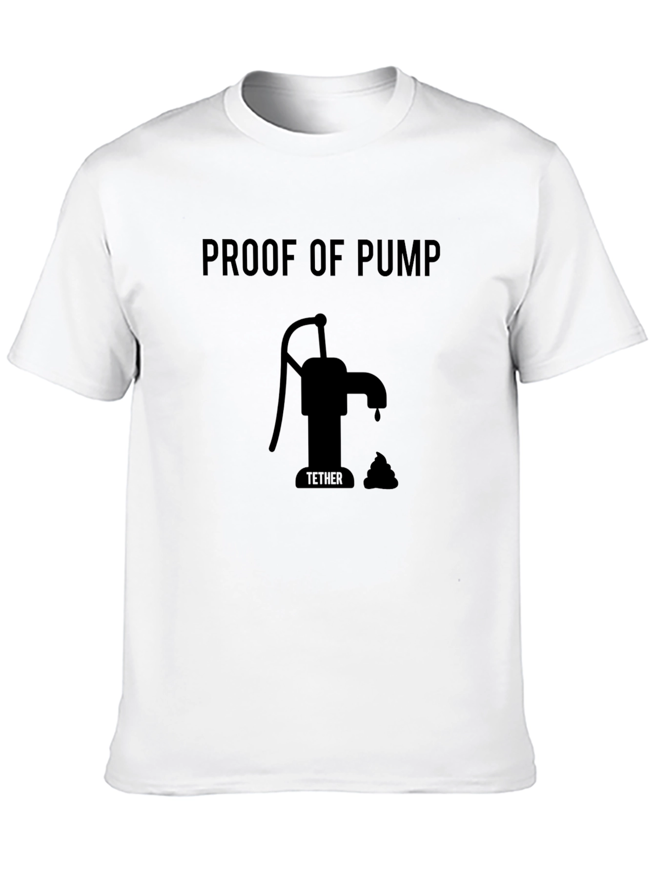 Proof of Pump Black T-Shirt Funny Crypto Tee