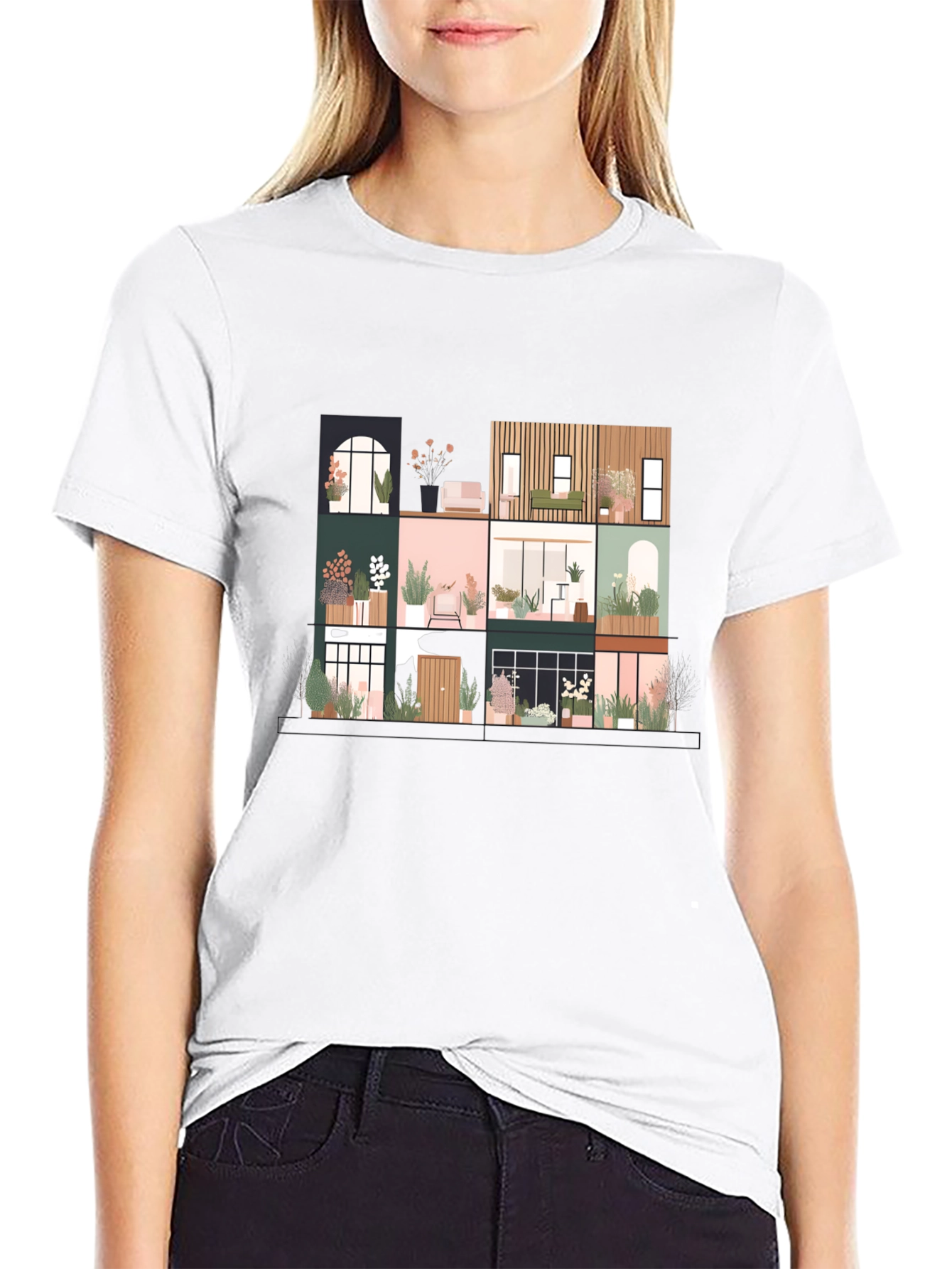 Urban Living T-Shirt - Stylish City Home Design