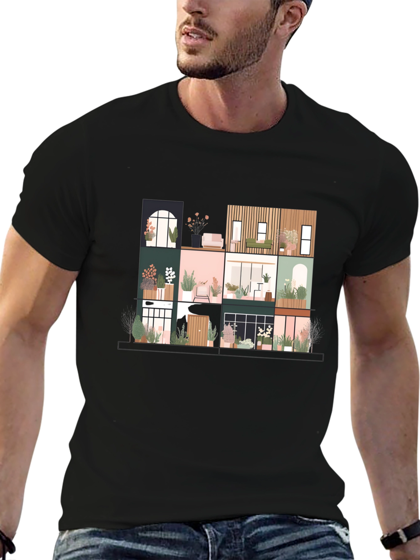 Urban Living T-Shirt - Stylish City Home Design
