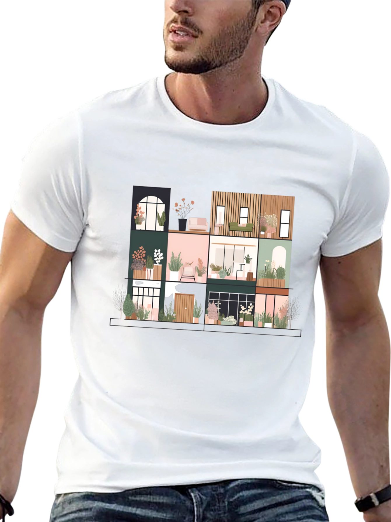 Urban Living T-Shirt - Stylish City Home Design