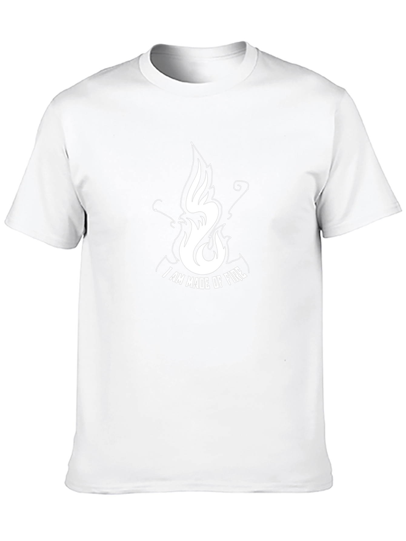 I Am Made Of Fire Black T-Shirt