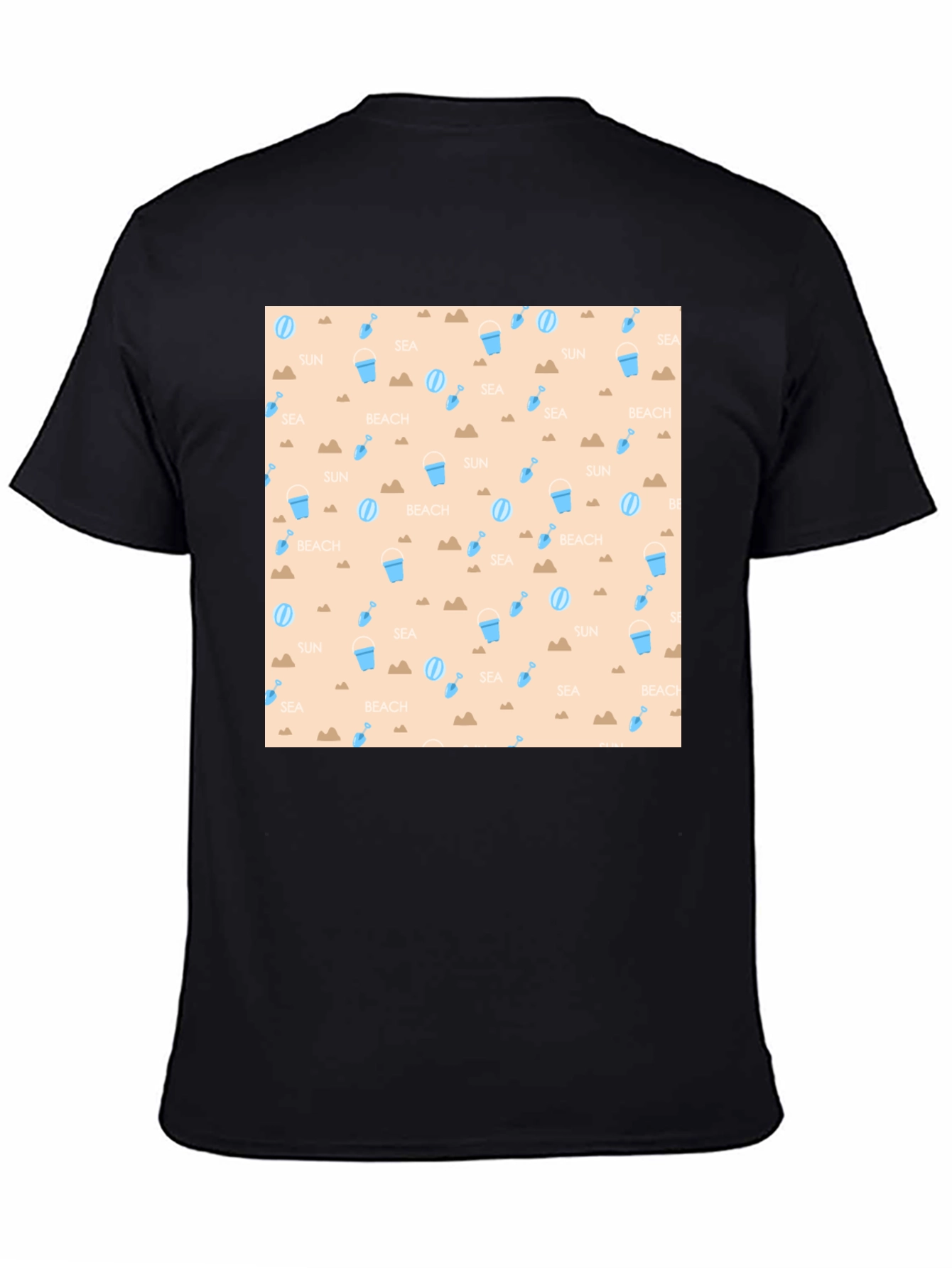 Beach Pattern T-Shirt - Summer Fun
