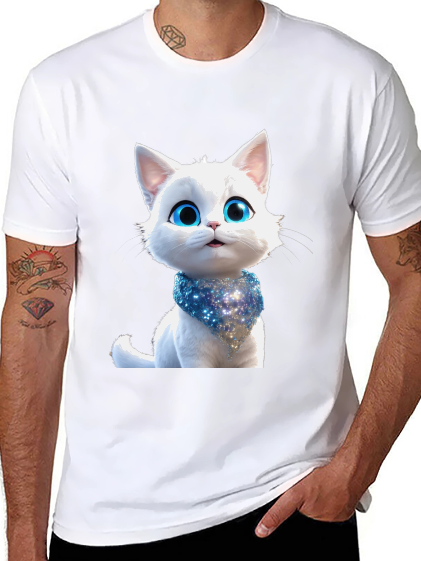 Cute Cat Graphic T-Shirt