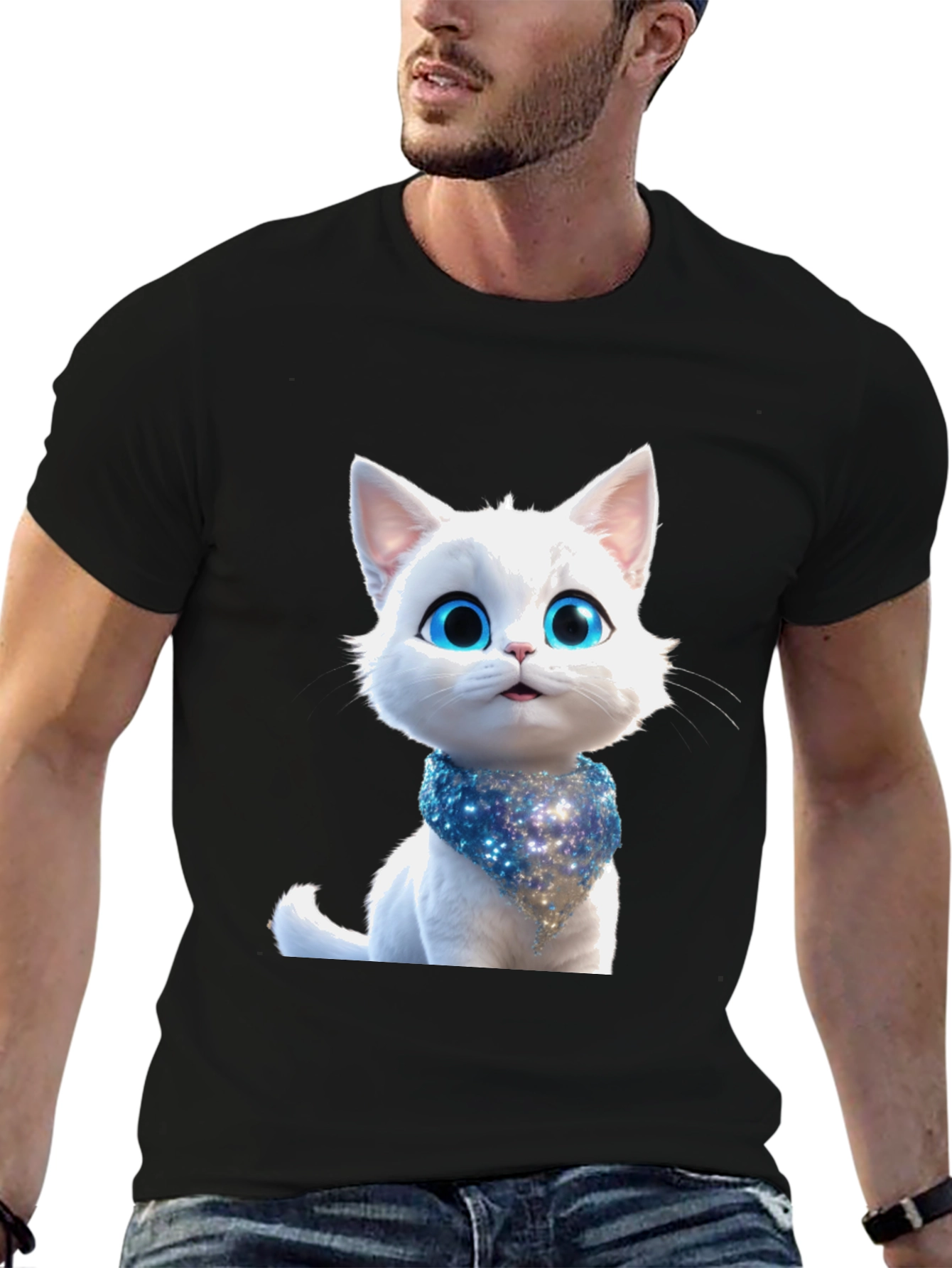 Cute Cat Graphic T-Shirt