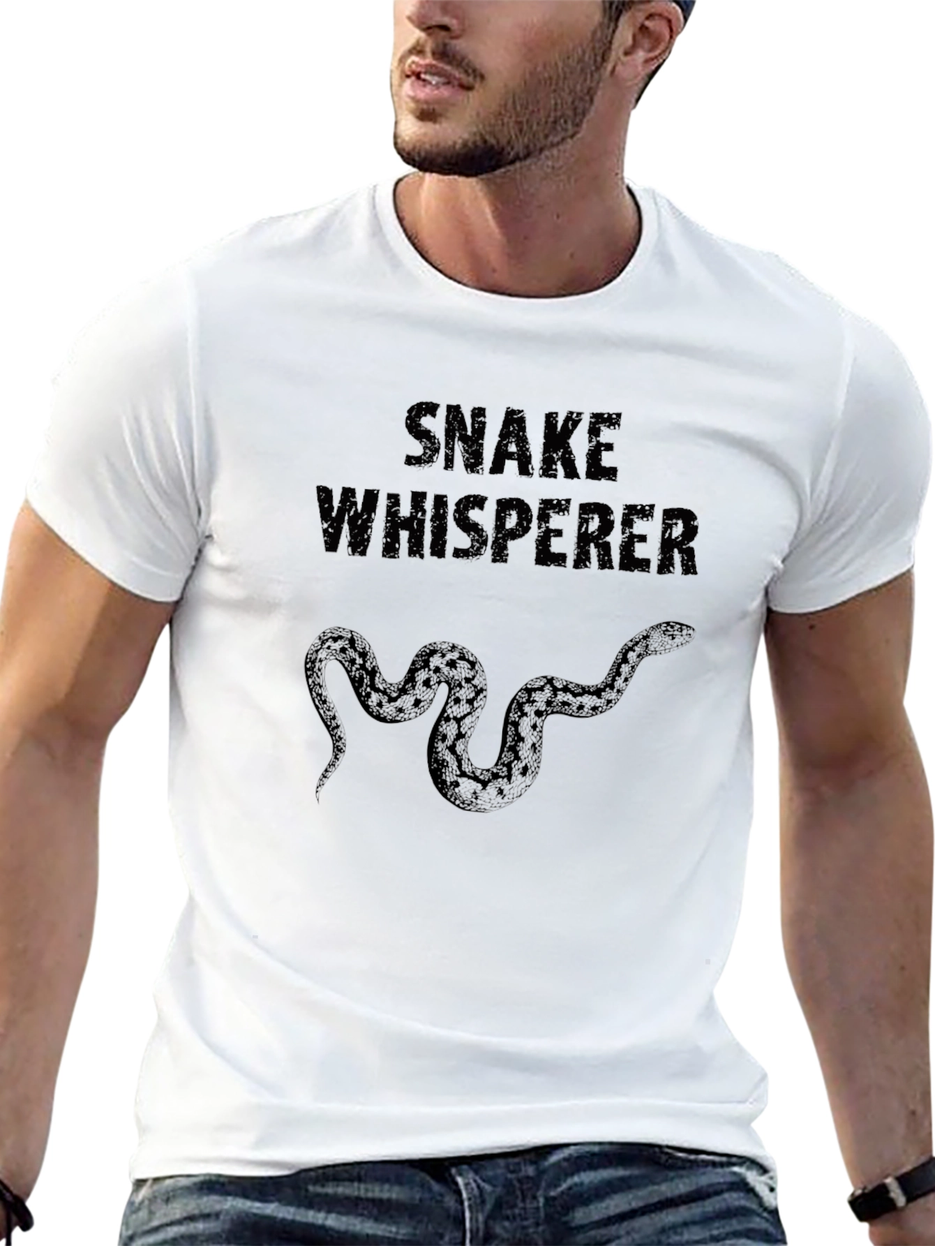 Snake Whisperer Graphic Tee - Black
