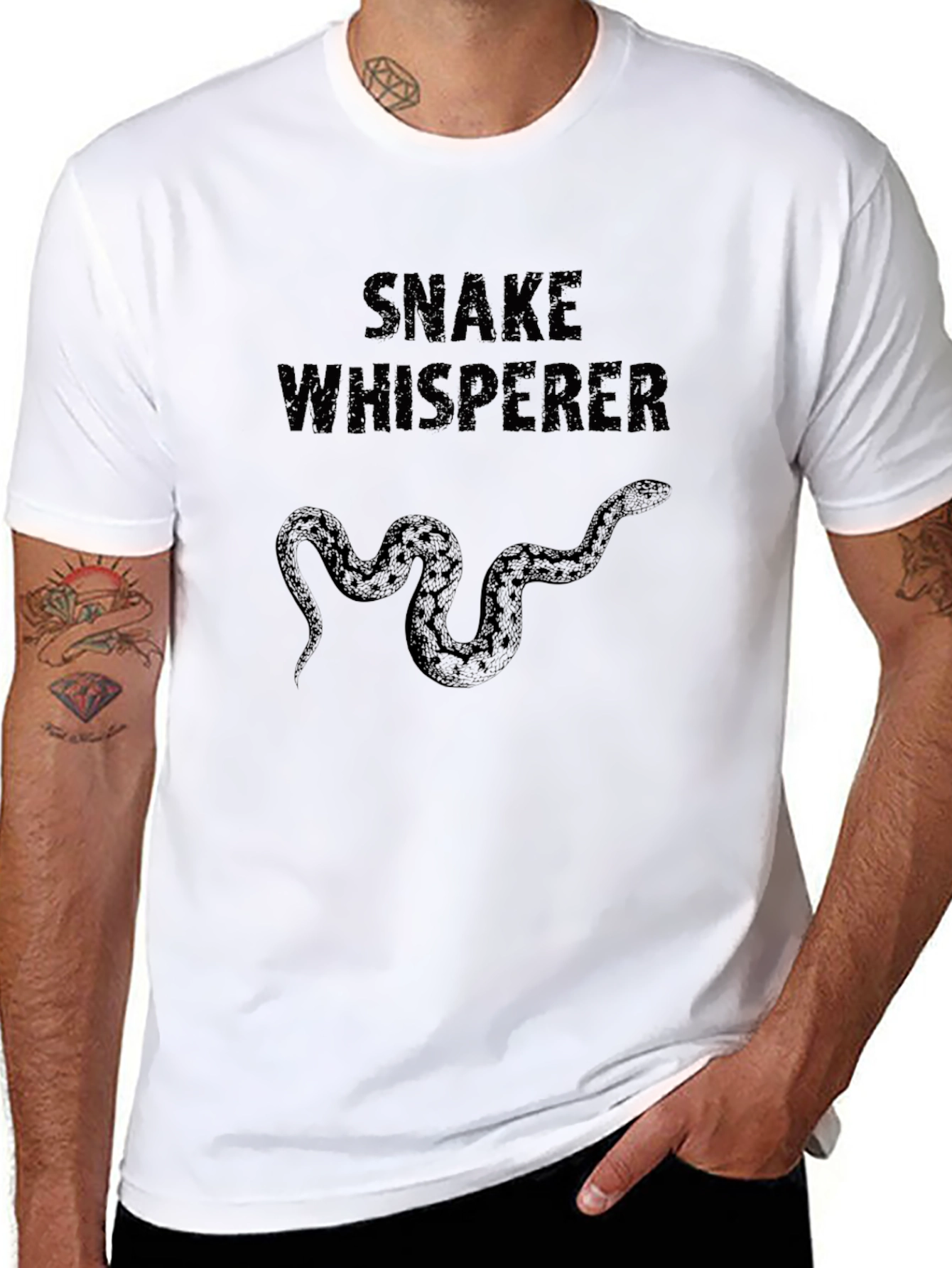 Snake Whisperer Graphic Tee - Black