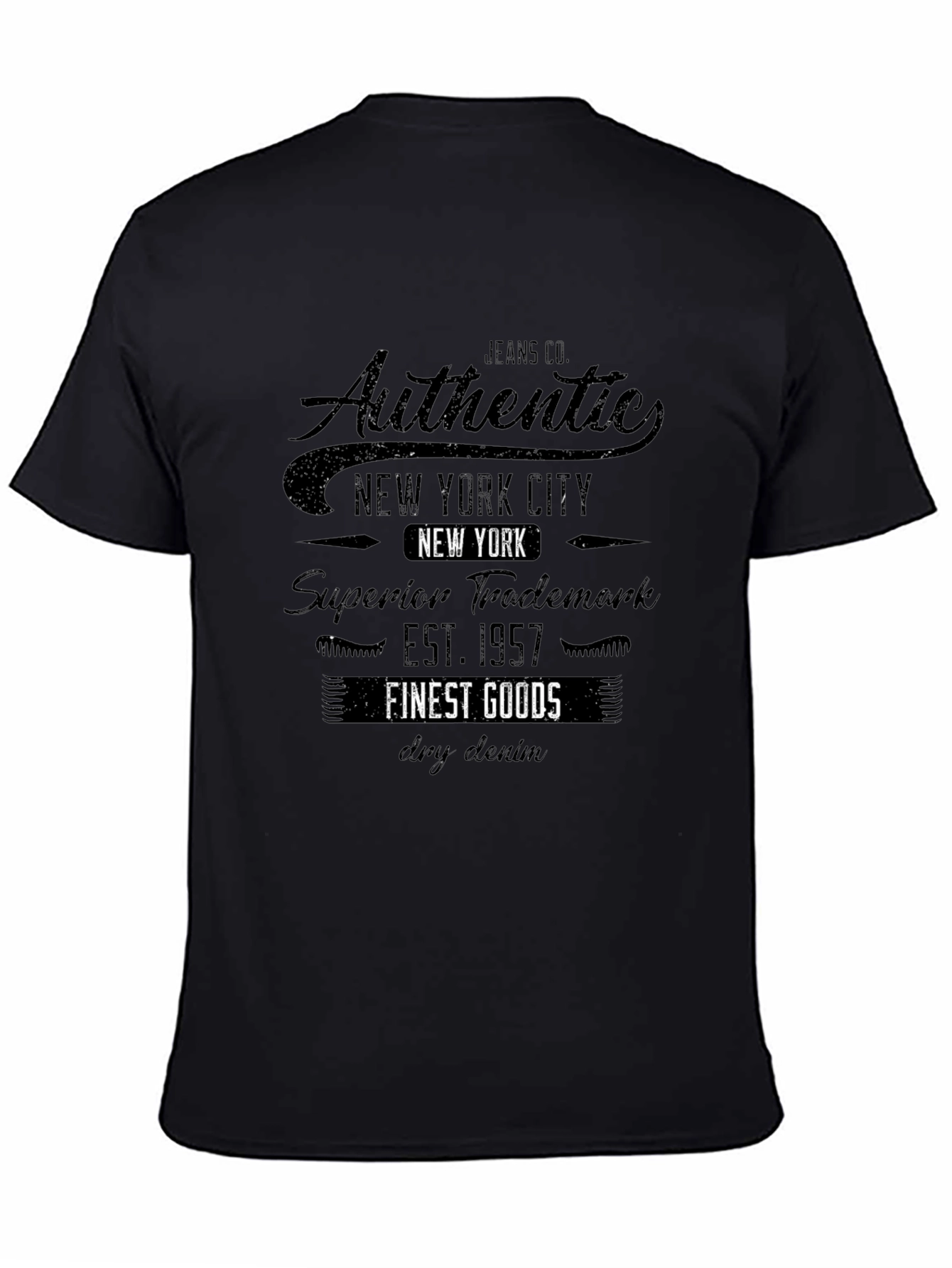 Mens Authentic New York Graphic T-Shirt