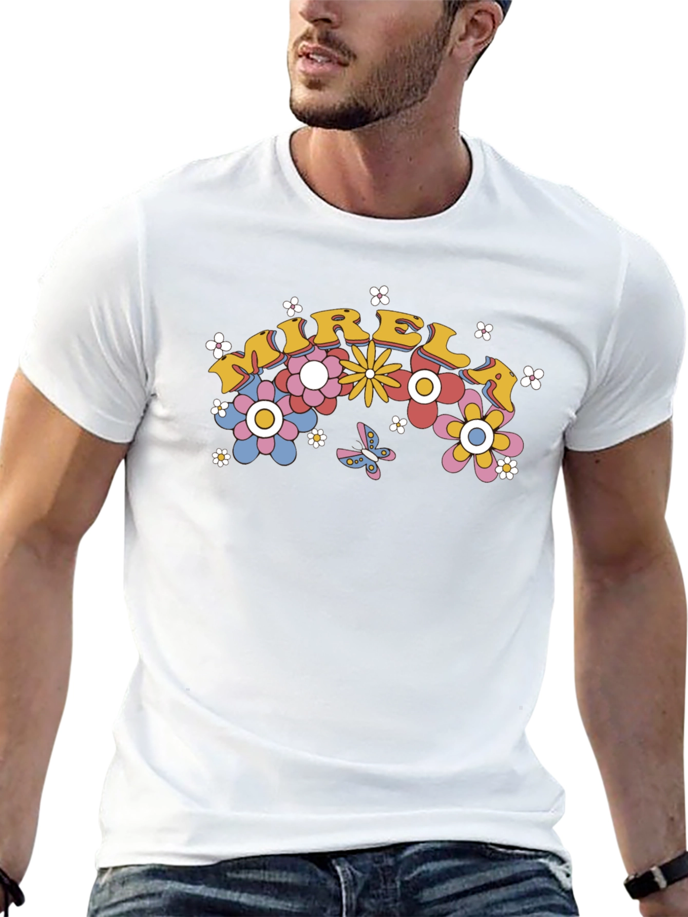 Retro Floral Graphic T-Shirt - Mirel