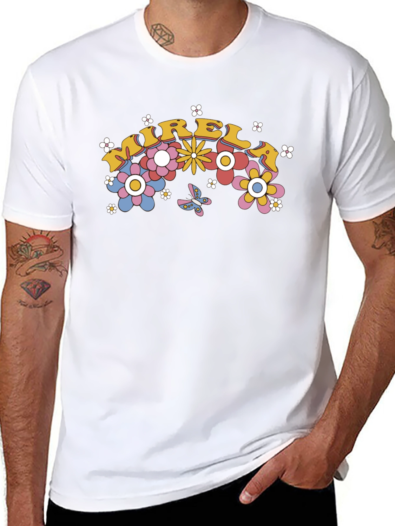 Retro Floral Graphic T-Shirt - Mirel