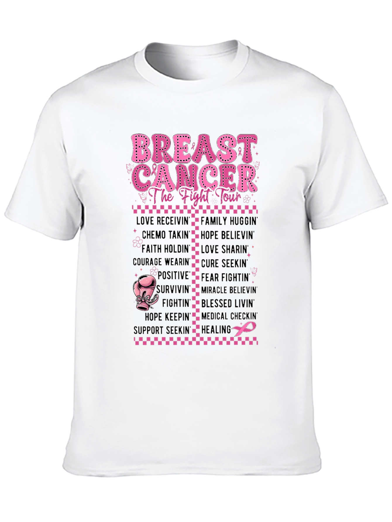 Breast Cancer Fight Tour T-Shirt