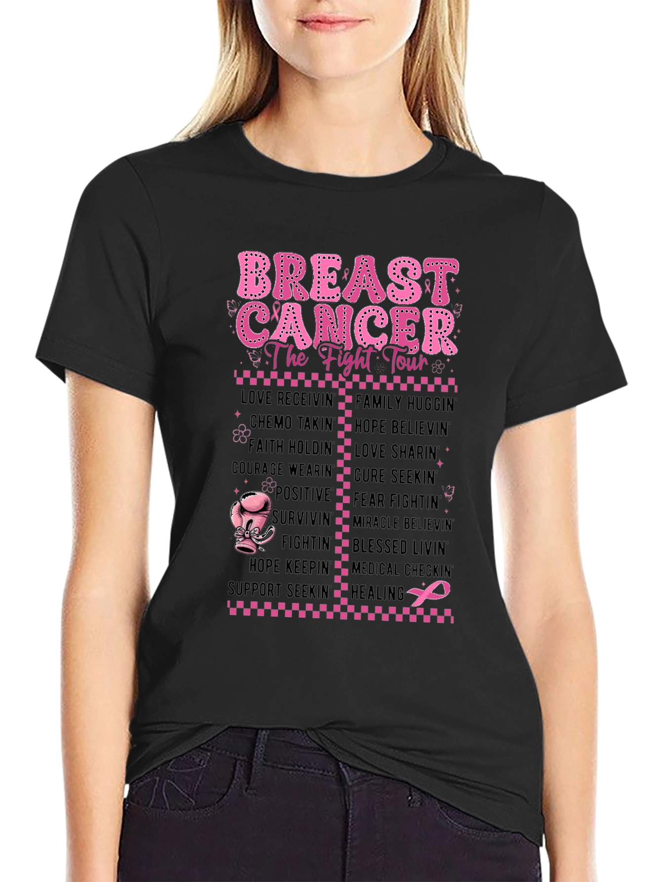 Breast Cancer Fight Tour T-Shirt