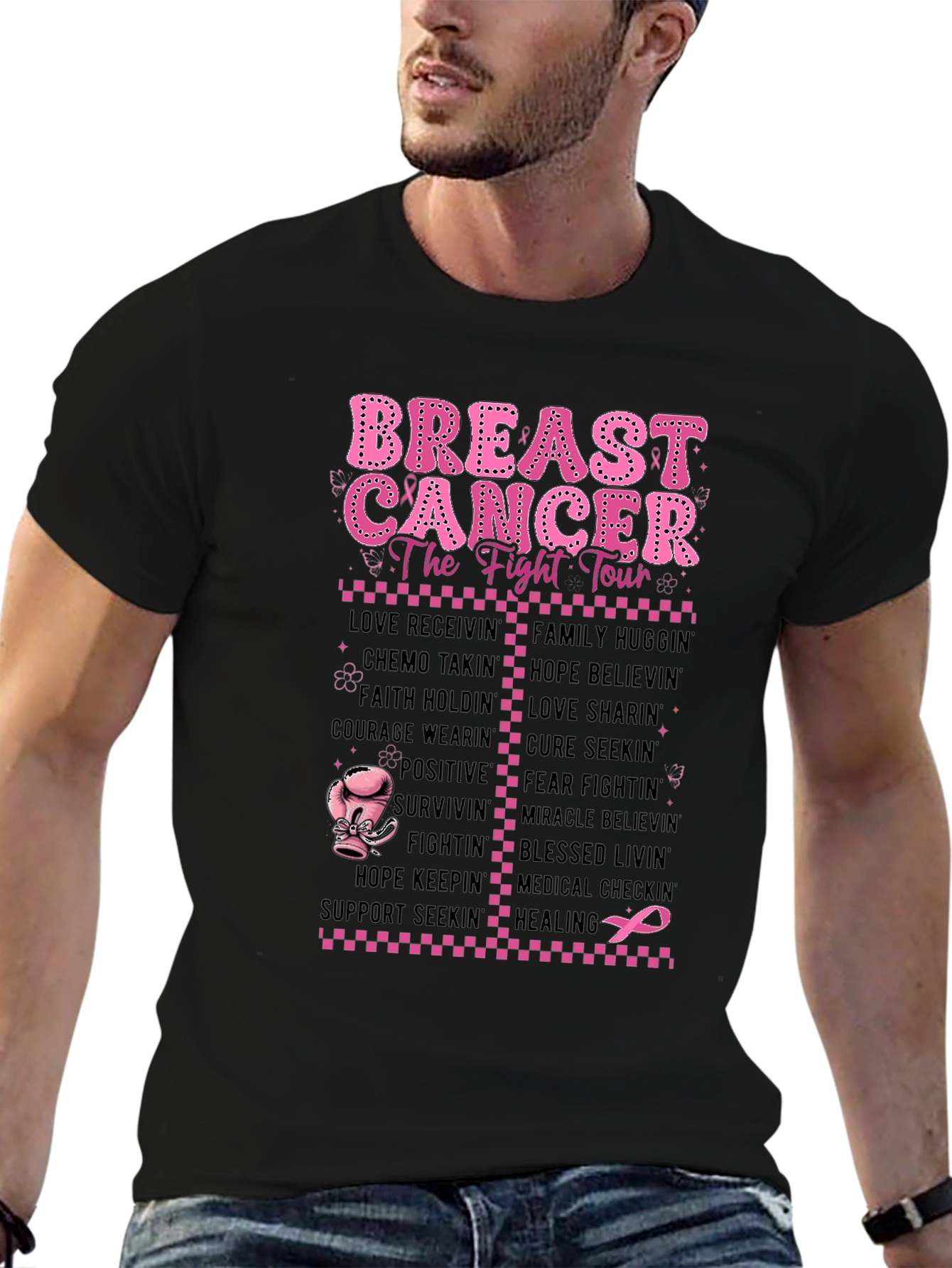 Breast Cancer Fight Tour T-Shirt