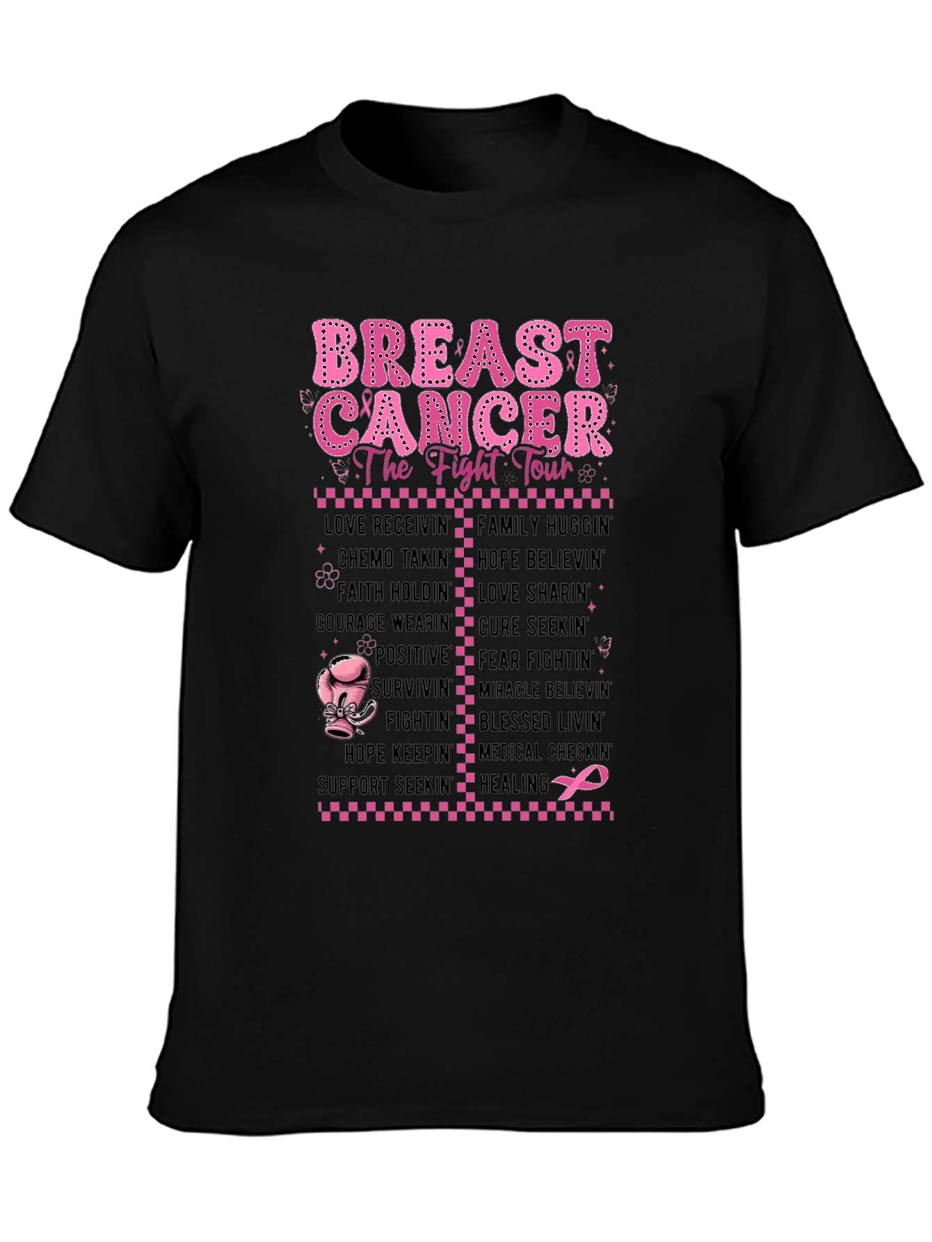 Breast Cancer Fight Tour T-Shirt