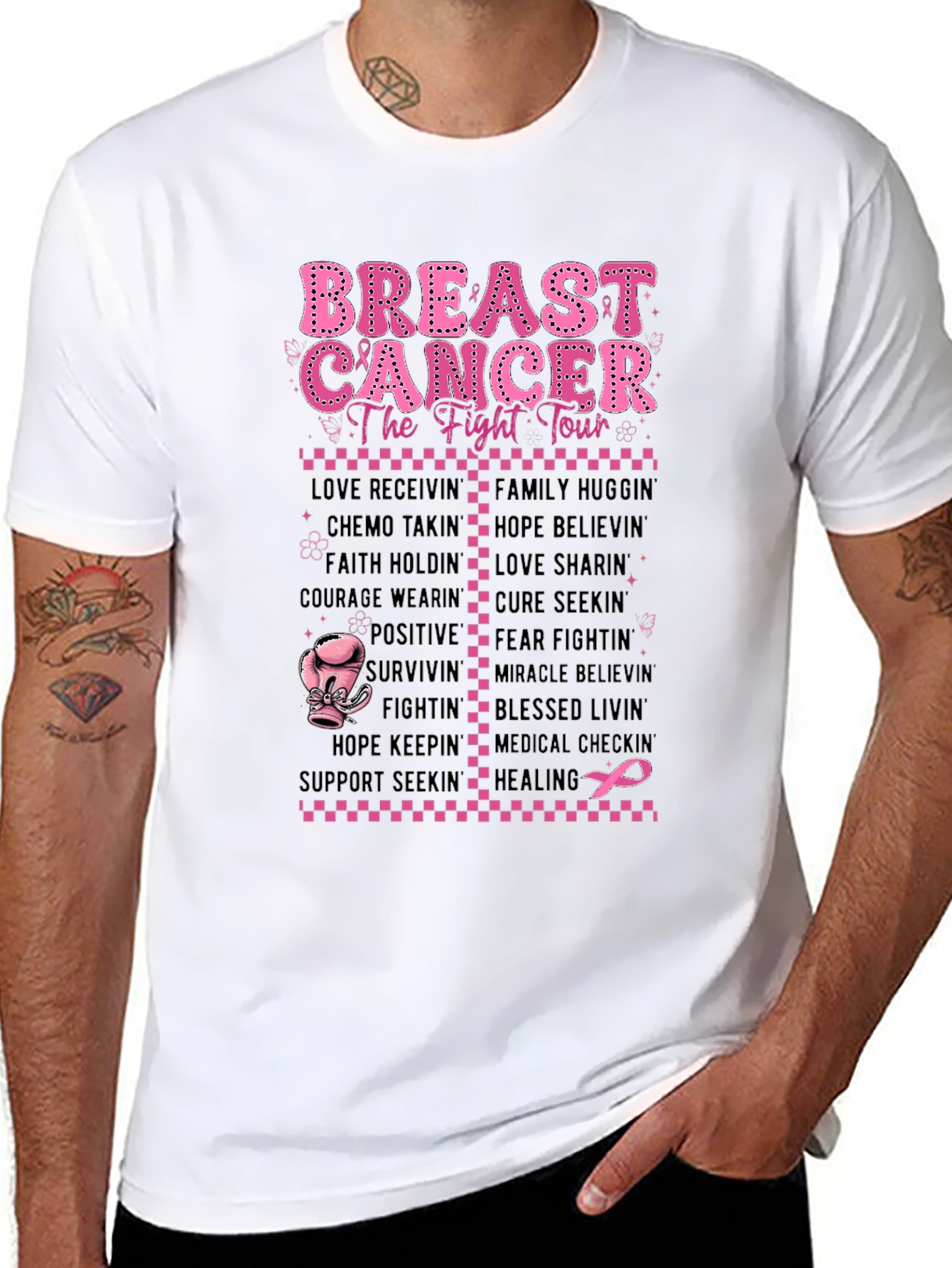 Breast Cancer Fight Tour T-Shirt