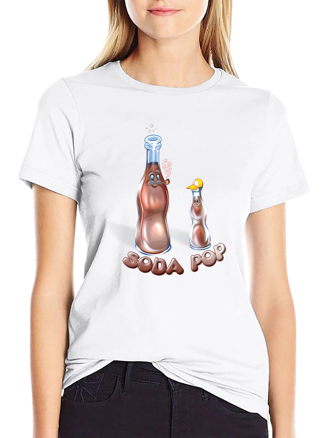 Soda Pop Cartoon Graphic Tee