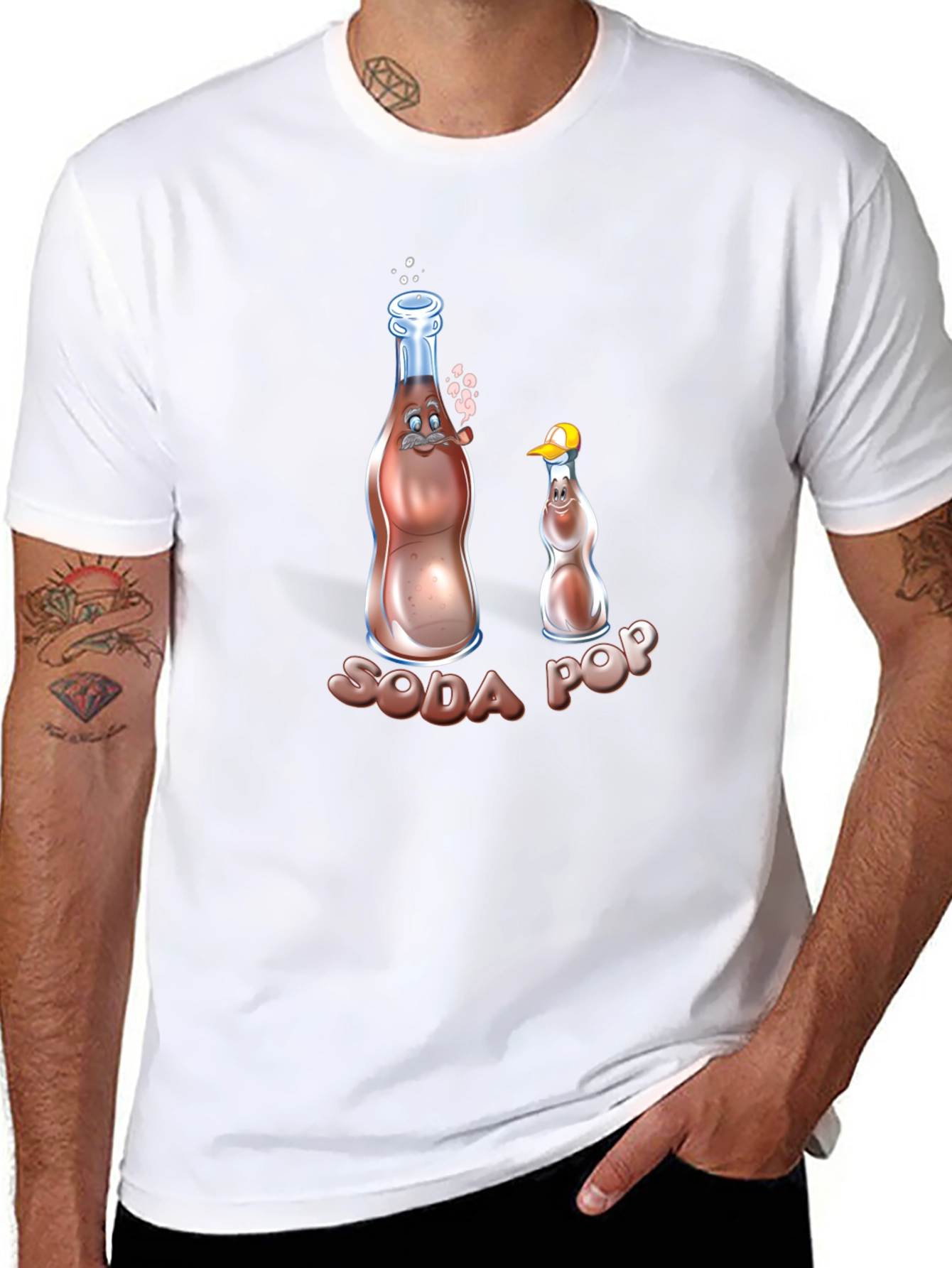 Soda Pop Cartoon Graphic Tee