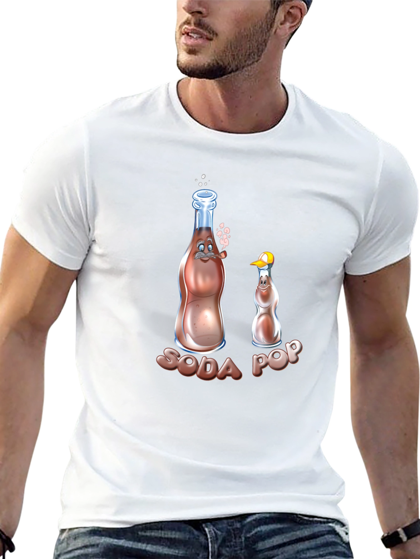 Soda Pop Cartoon Graphic Tee