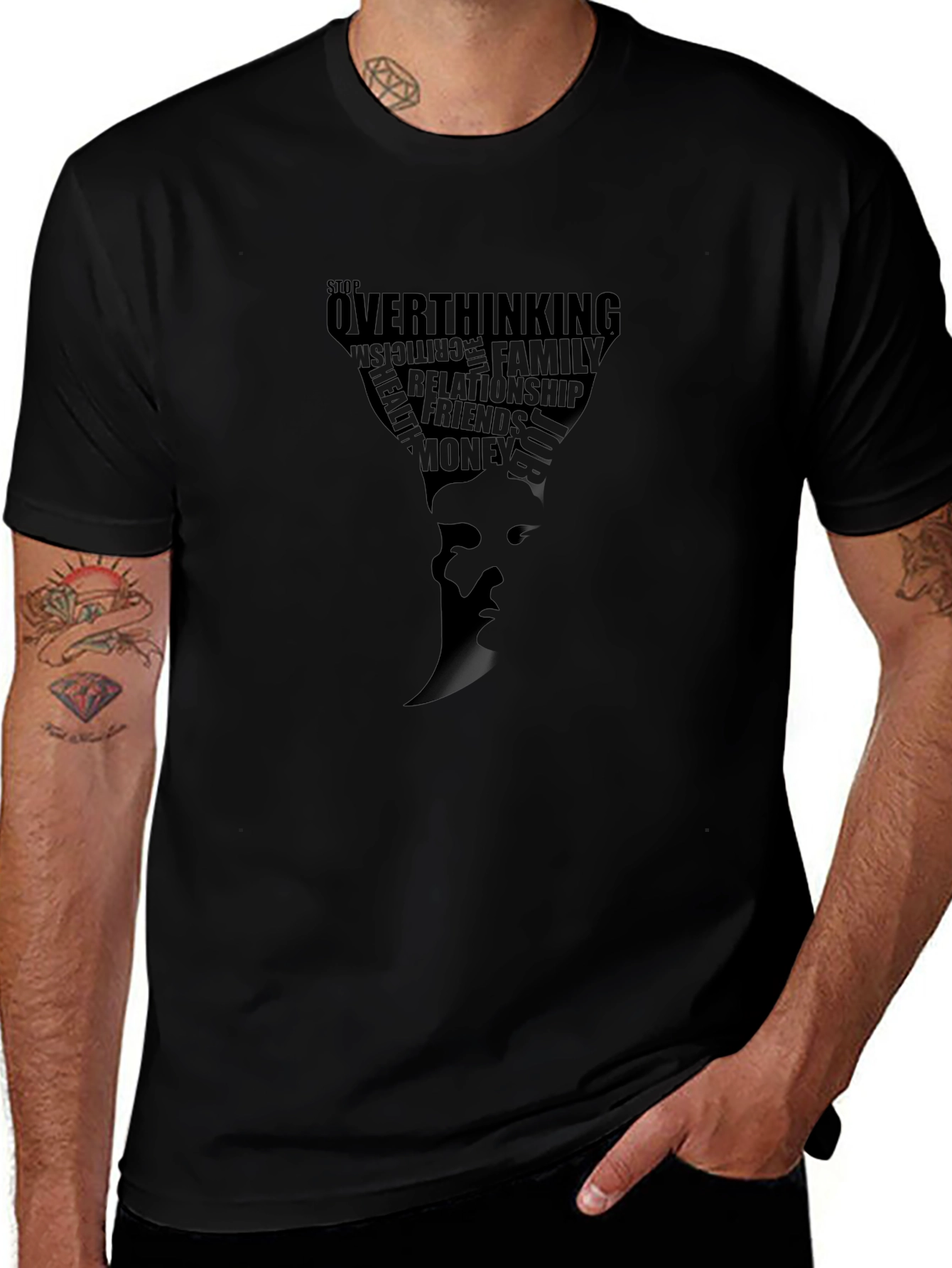 Stop Overthinking T-Shirt - Motivational Graphic Tee