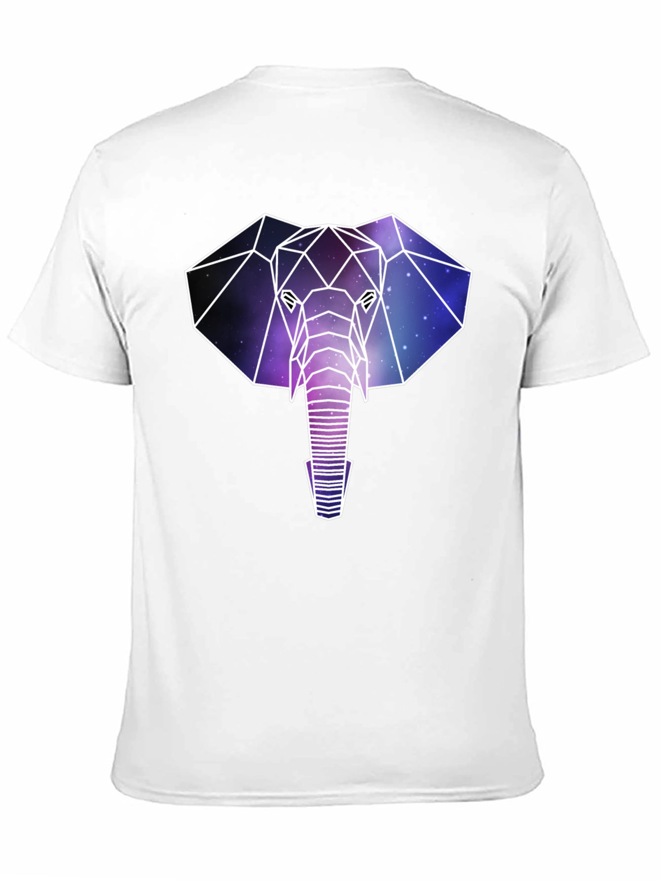 Geometric Galaxy Elephant T-Shirt