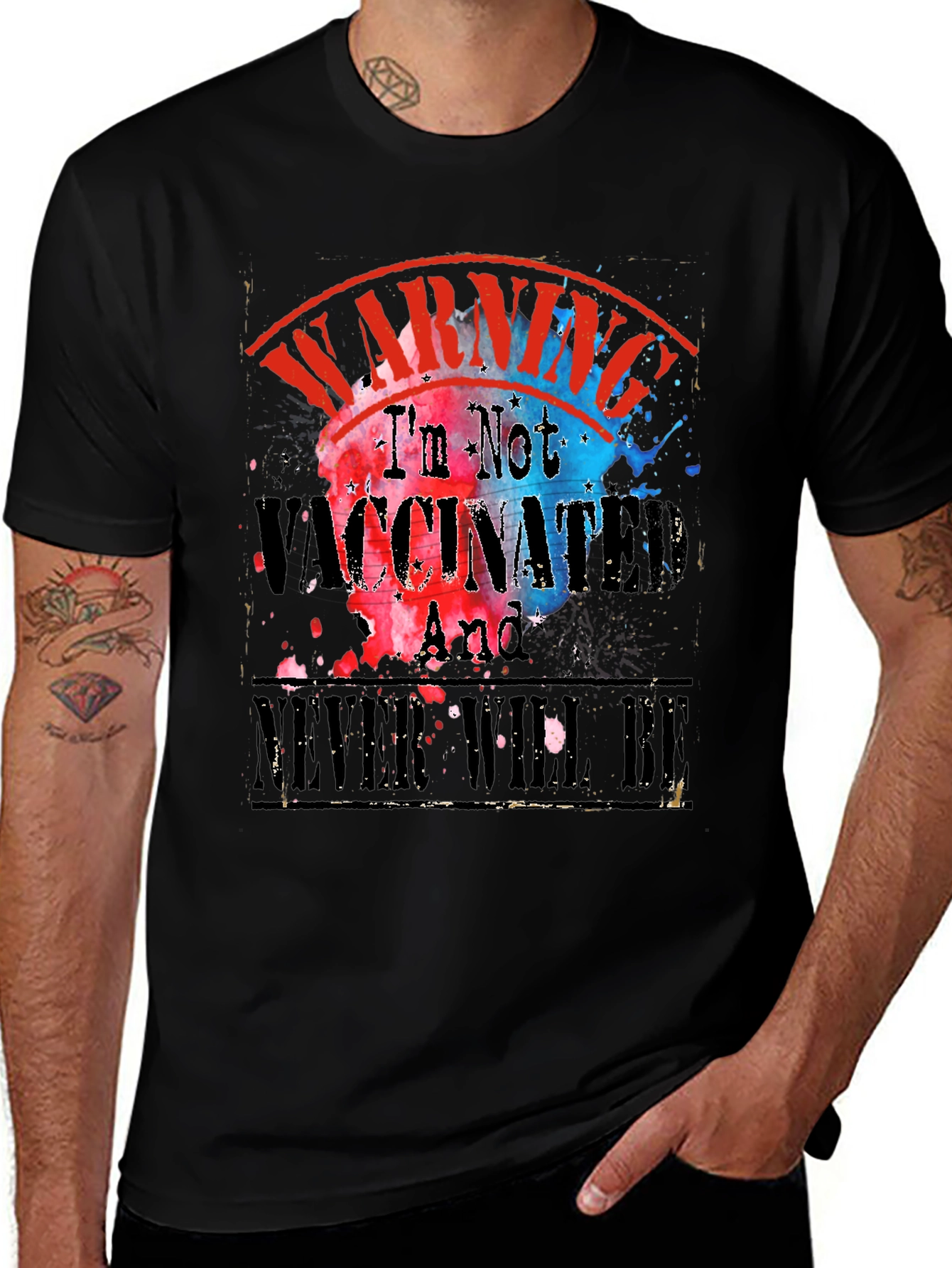 Warning Im Not Vaccinated T-Shirt