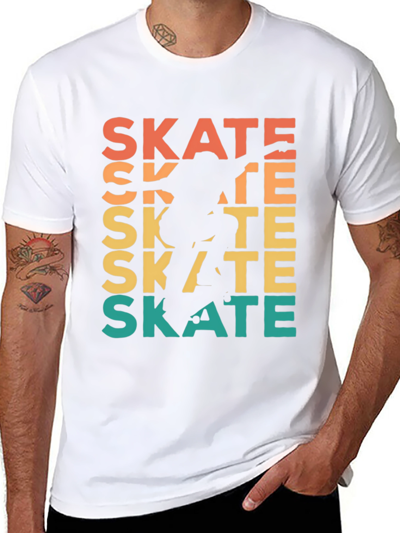 Retro Skate T-Shirt - Cool Skater Design