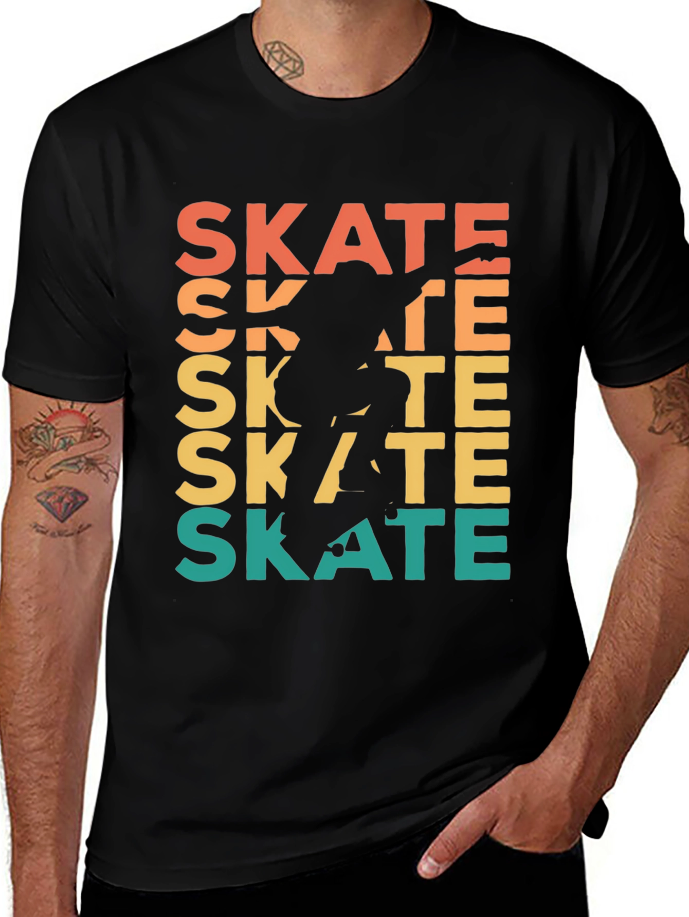 Retro Skate T-Shirt - Cool Skater Design