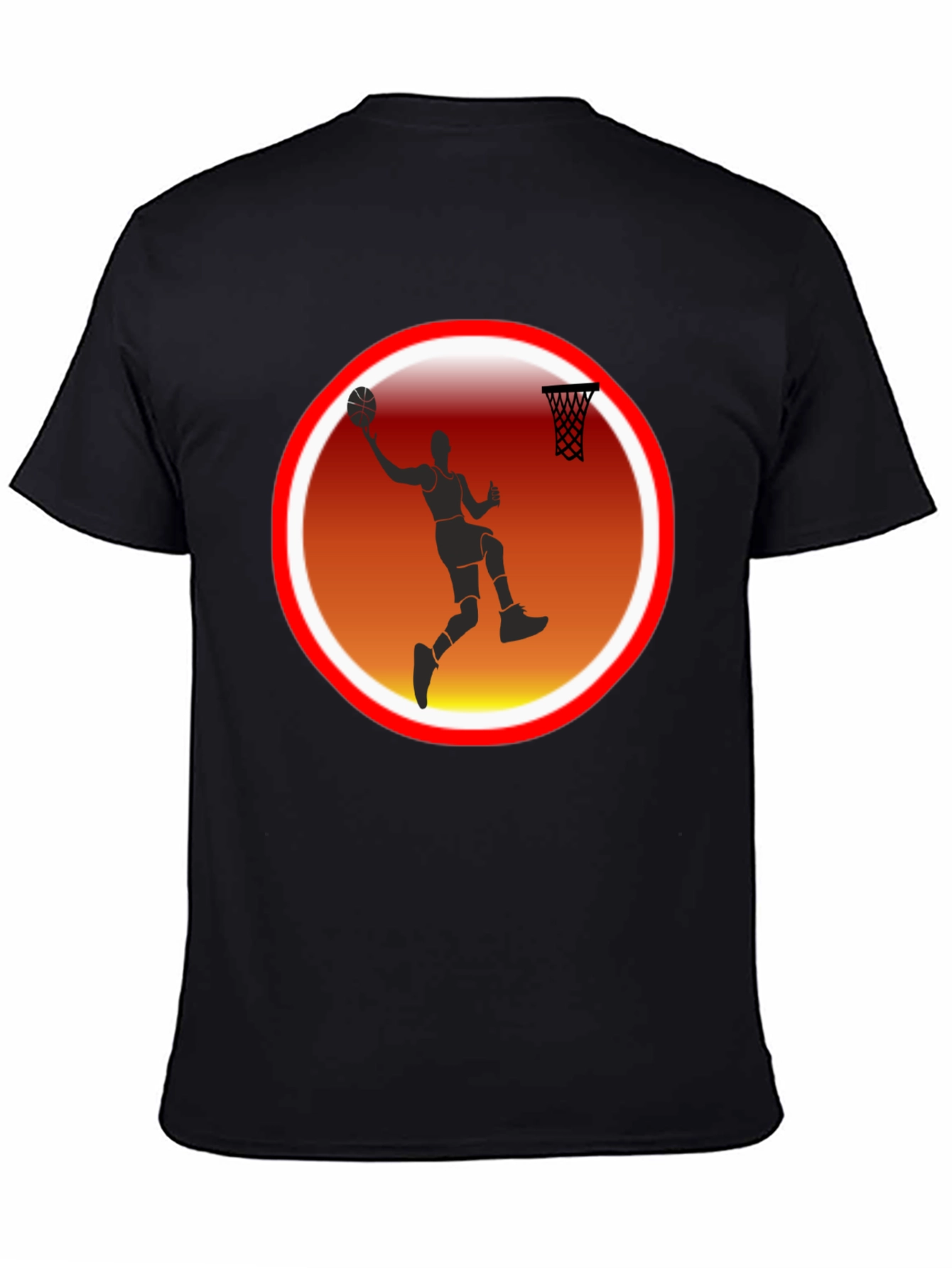 Slam Dunk Graphic Tee - Black Cotton T-Shirt