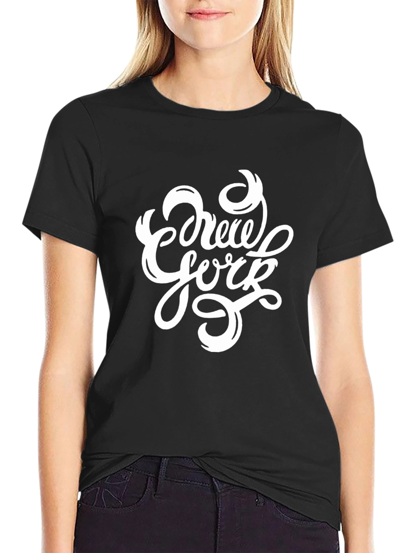 Crew York Black T-Shirt