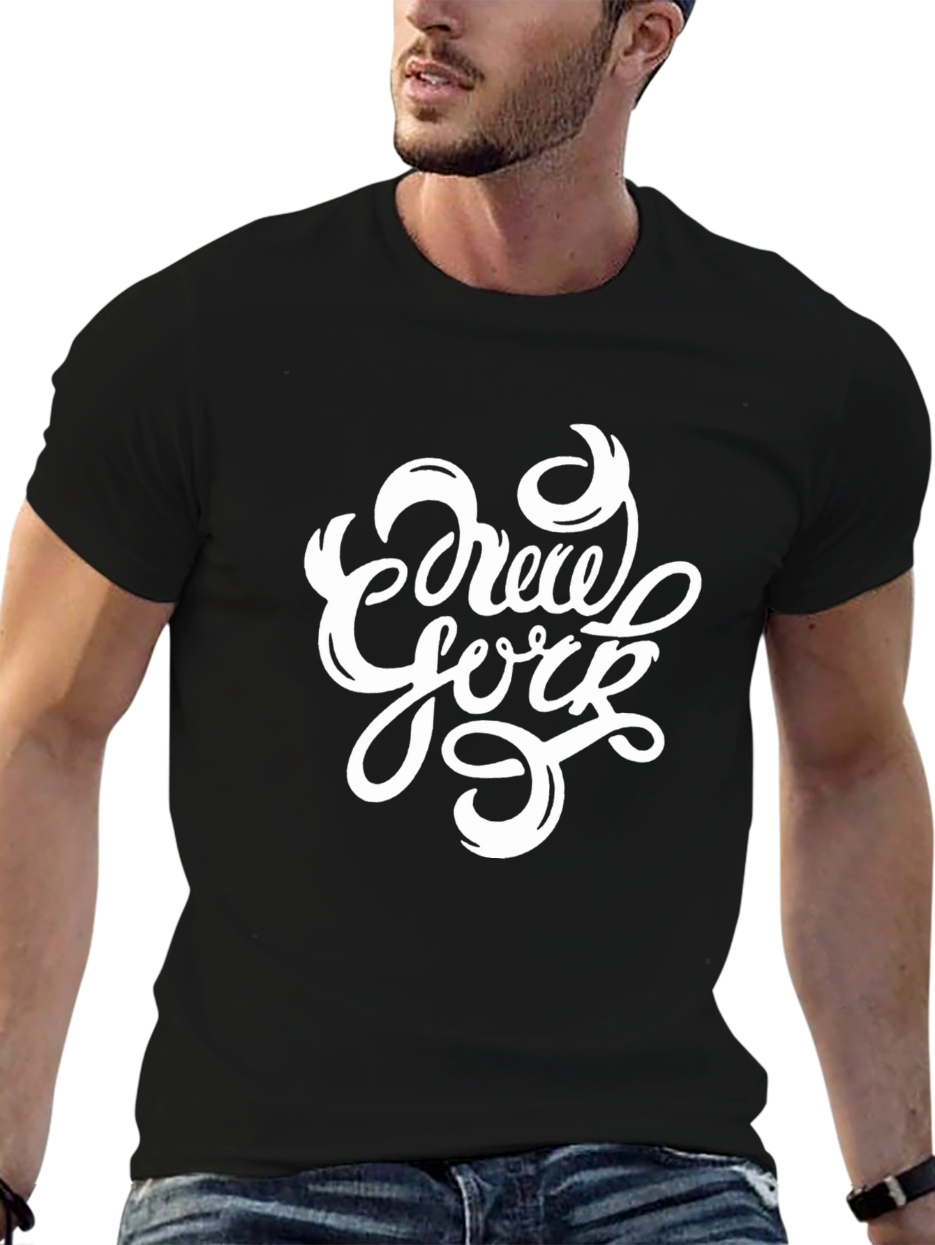 Crew York Black T-Shirt