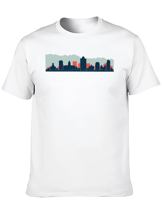 Cityscape Graphic Tee - Mens Black T-Shirt
