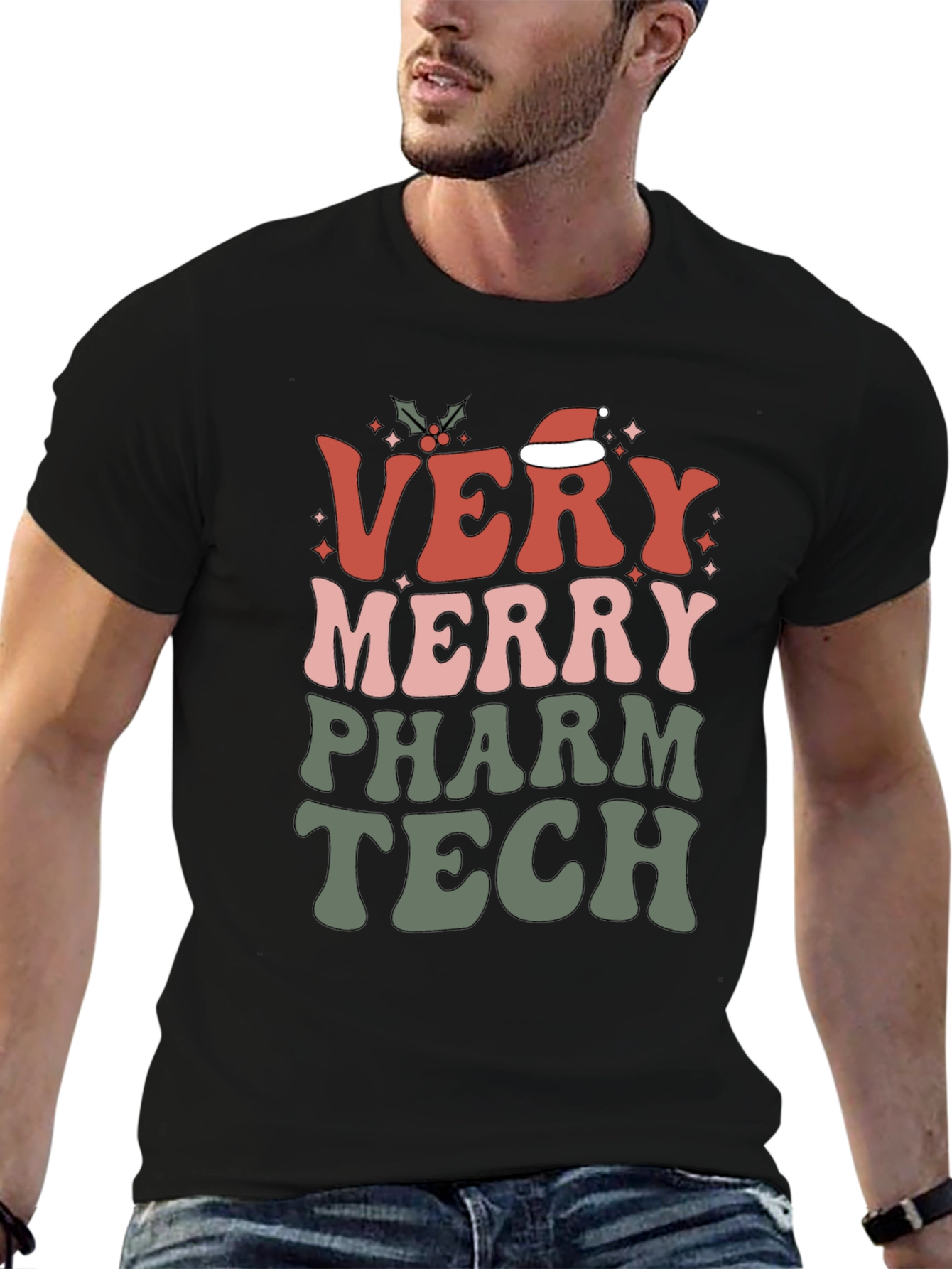 Very Merry Pharm Tech T-Shirt - Holiday Gift