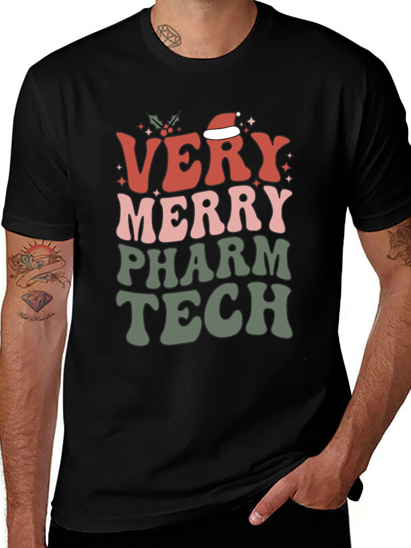 Very Merry Pharm Tech T-Shirt - Holiday Gift