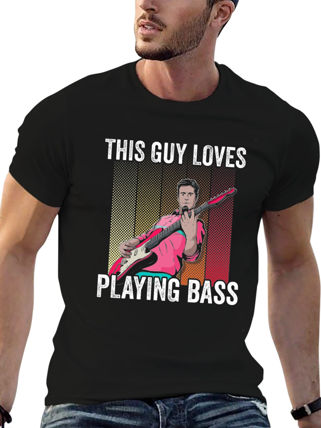 This Guy Loves Playing Bass T-Shirt
