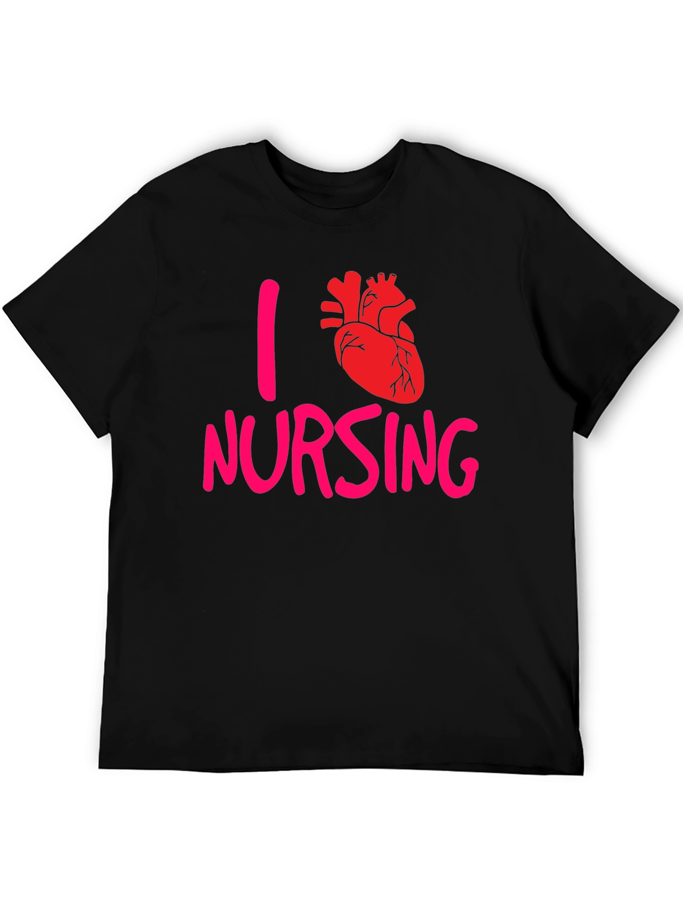 I Heart Nursing Tee - Black T-Shirt